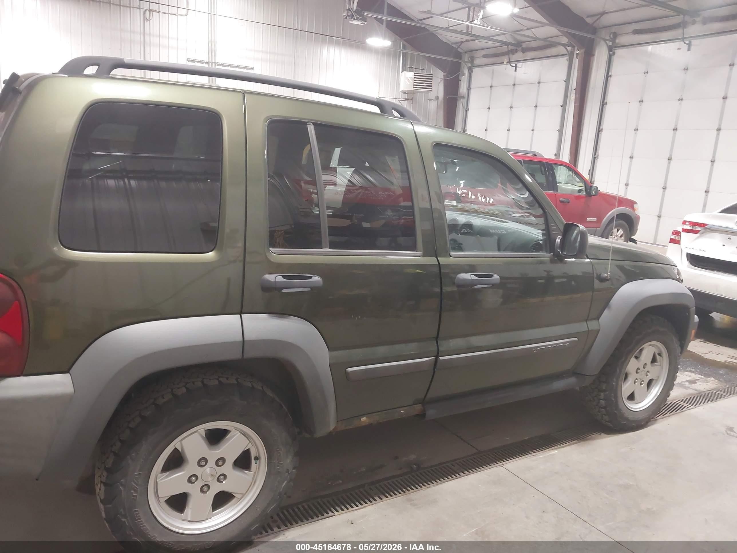 2007 Jeep Liberty Sport Green vin: 1J4GL48KX7W575694