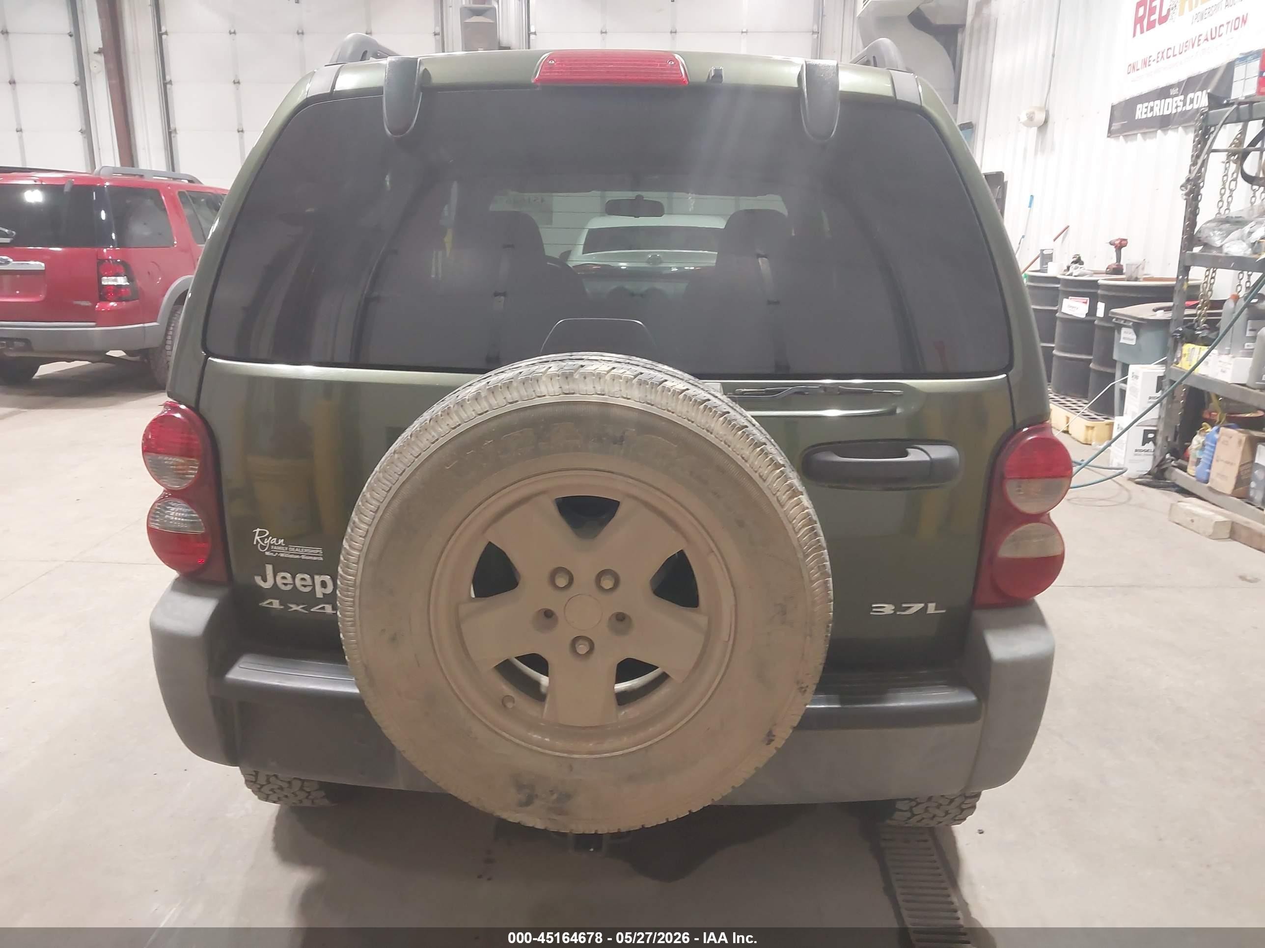 2007 Jeep Liberty Sport Green vin: 1J4GL48KX7W575694