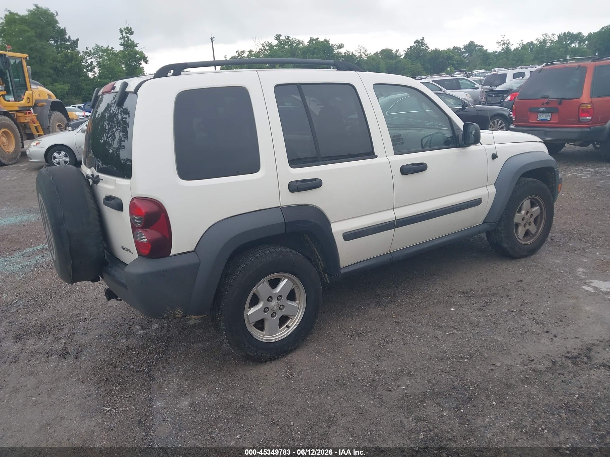2007 Jeep Liberty Sport White vin: 1J4GL48KX7W612968