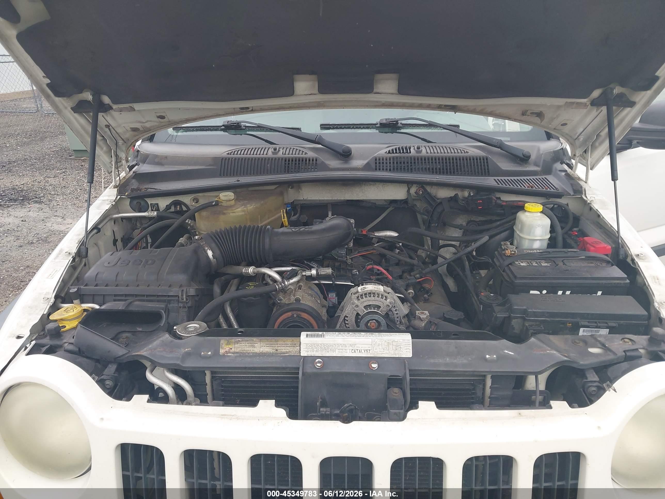 2007 Jeep Liberty Sport White vin: 1J4GL48KX7W612968