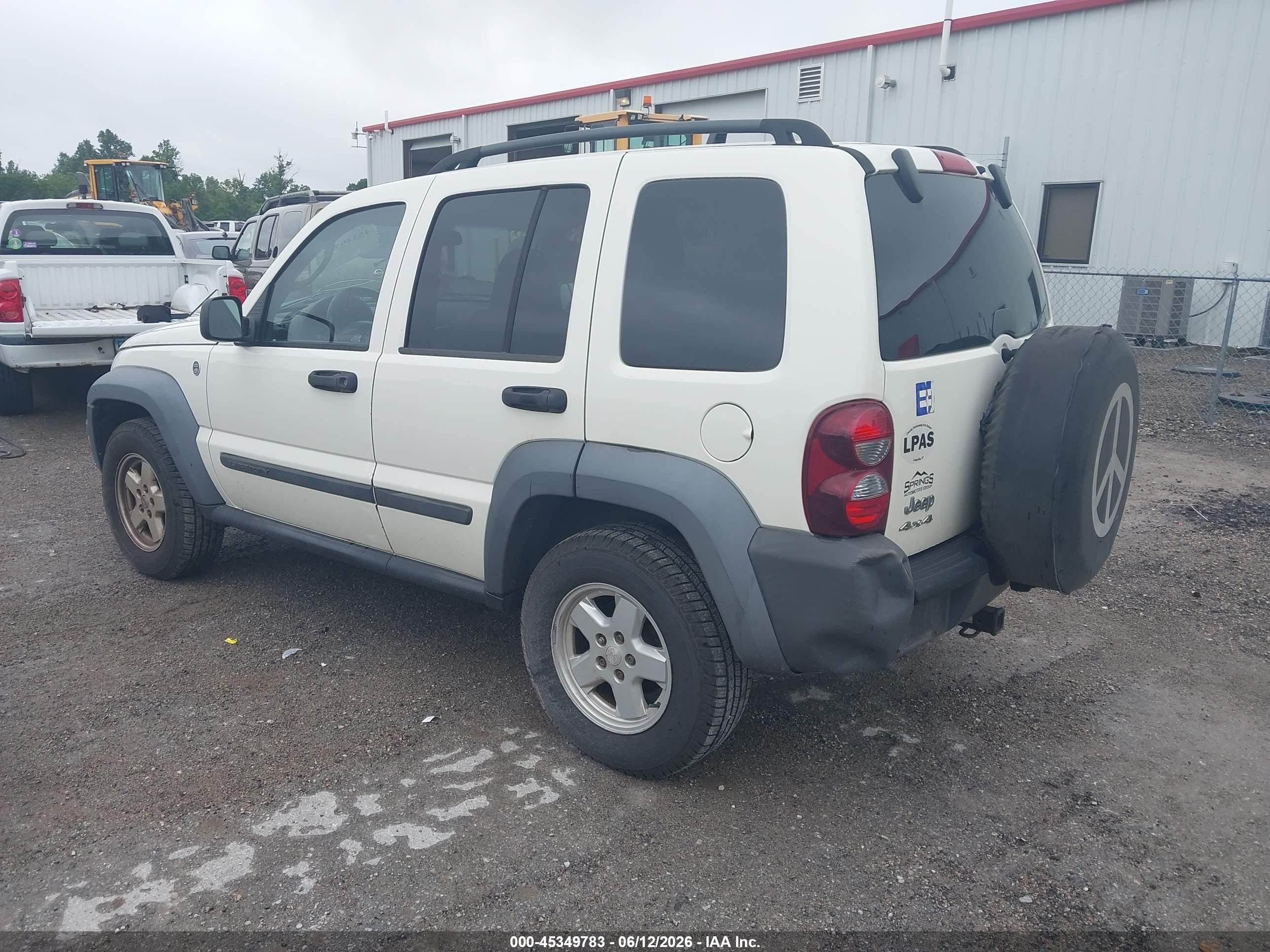 2007 Jeep Liberty Sport White vin: 1J4GL48KX7W612968