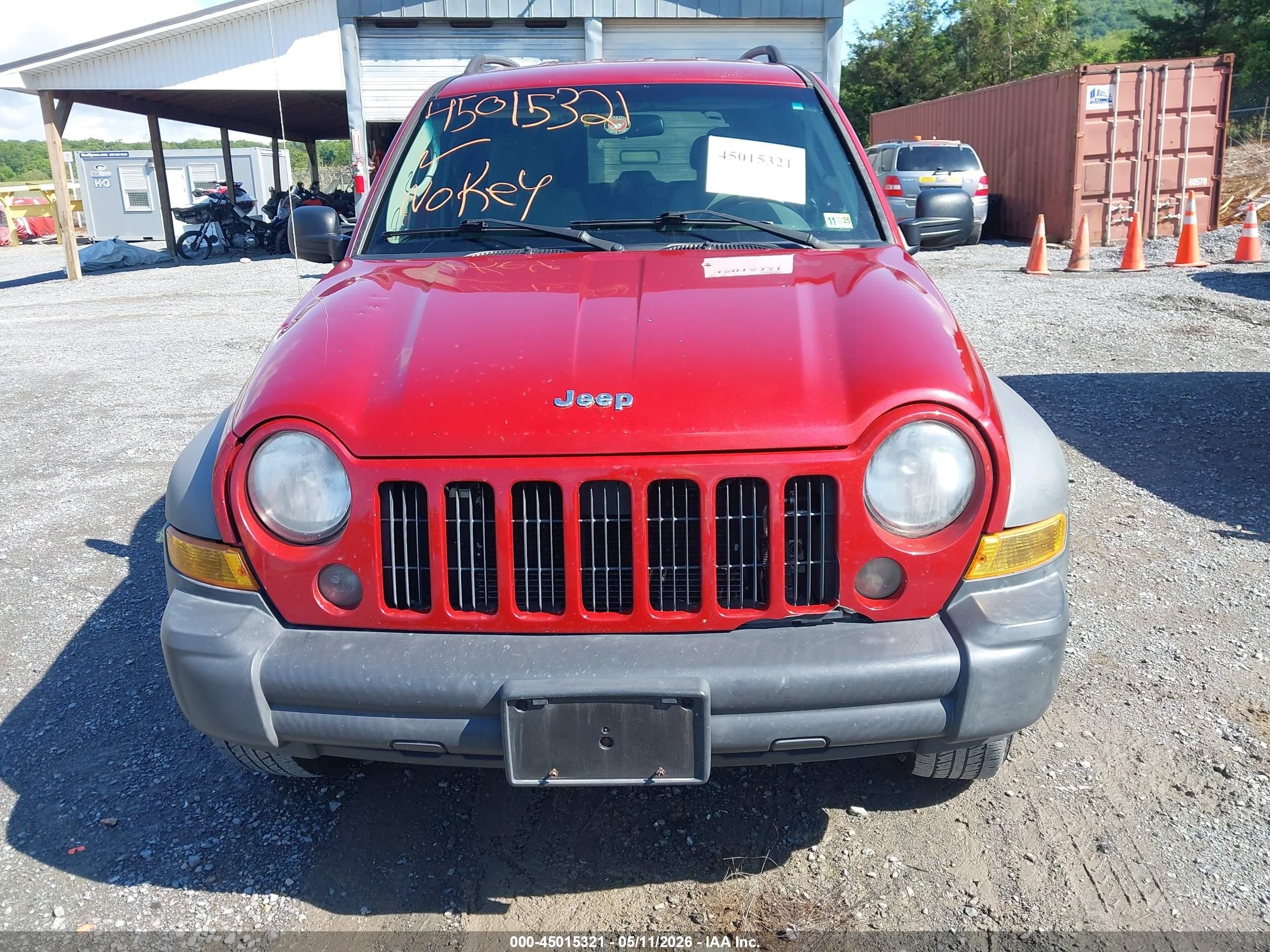 2007 Jeep Liberty Sport Red vin: 1J4GL48KX7W621380