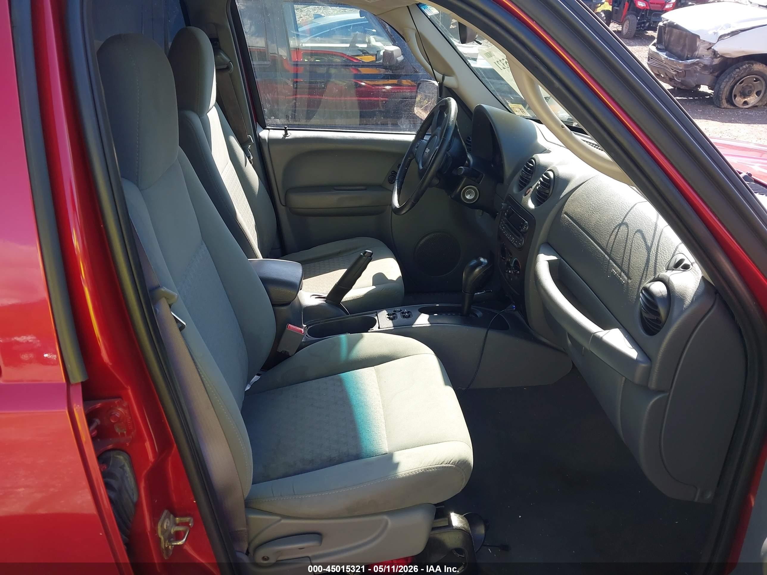 2007 Jeep Liberty Sport Red vin: 1J4GL48KX7W621380
