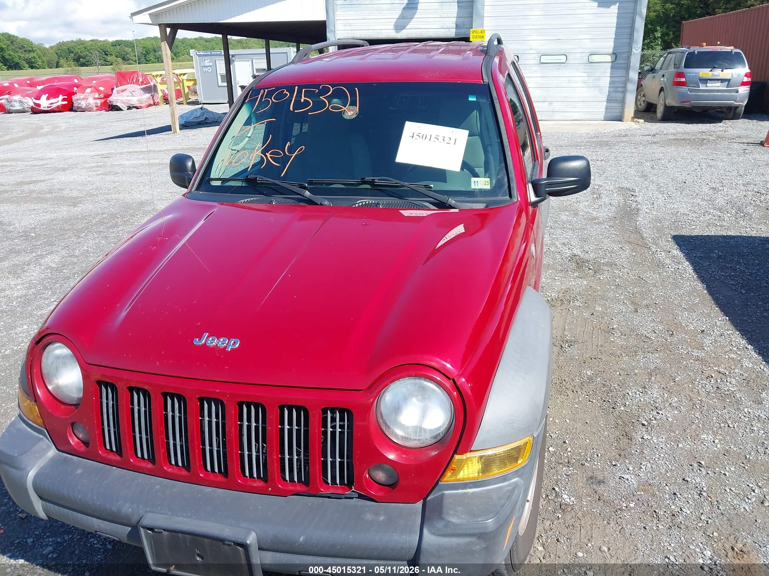 2007 Jeep Liberty Sport Red vin: 1J4GL48KX7W621380