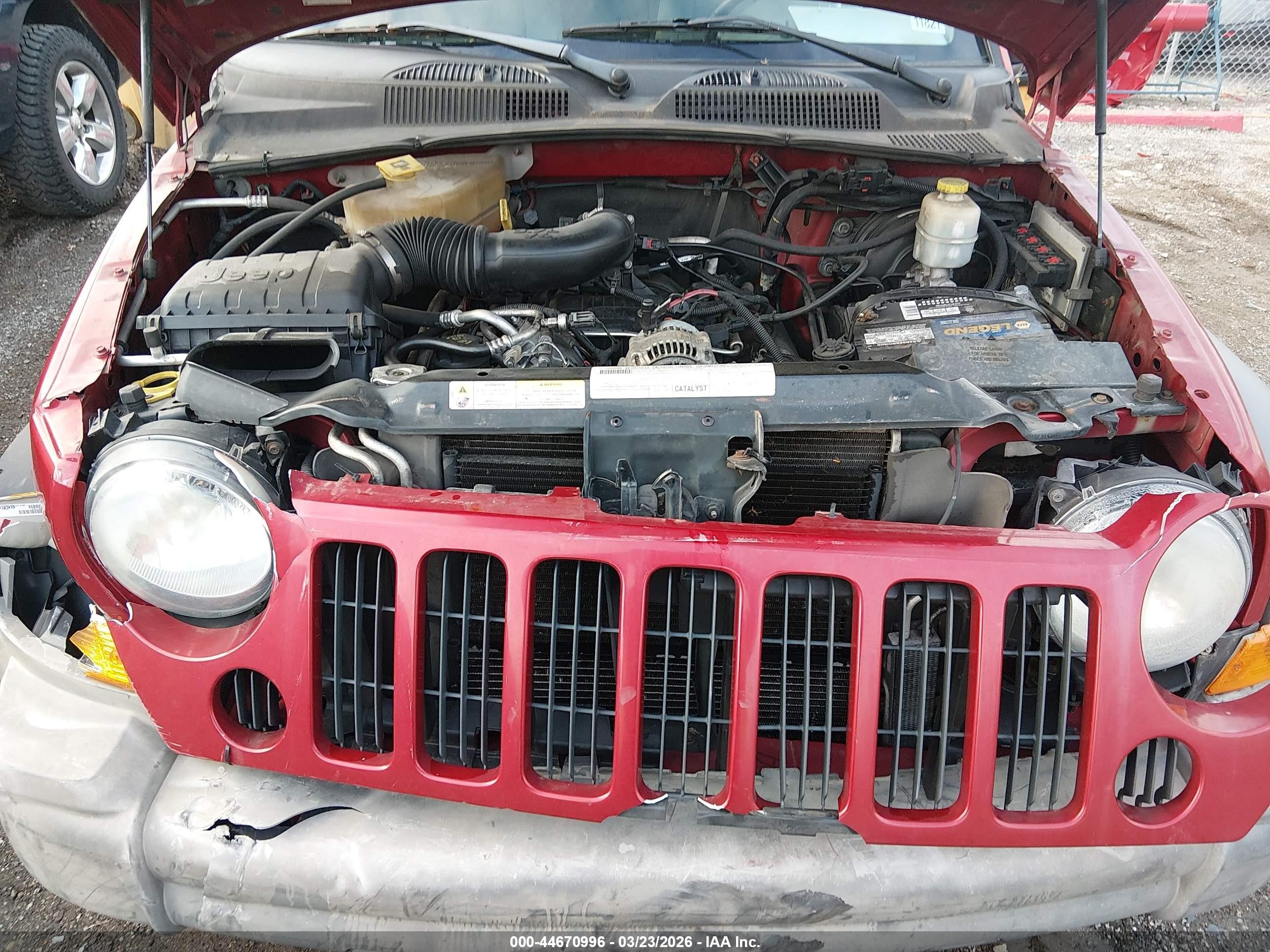 2007 Jeep Liberty Sport Красный vin: 1J4GL48KX7W699657