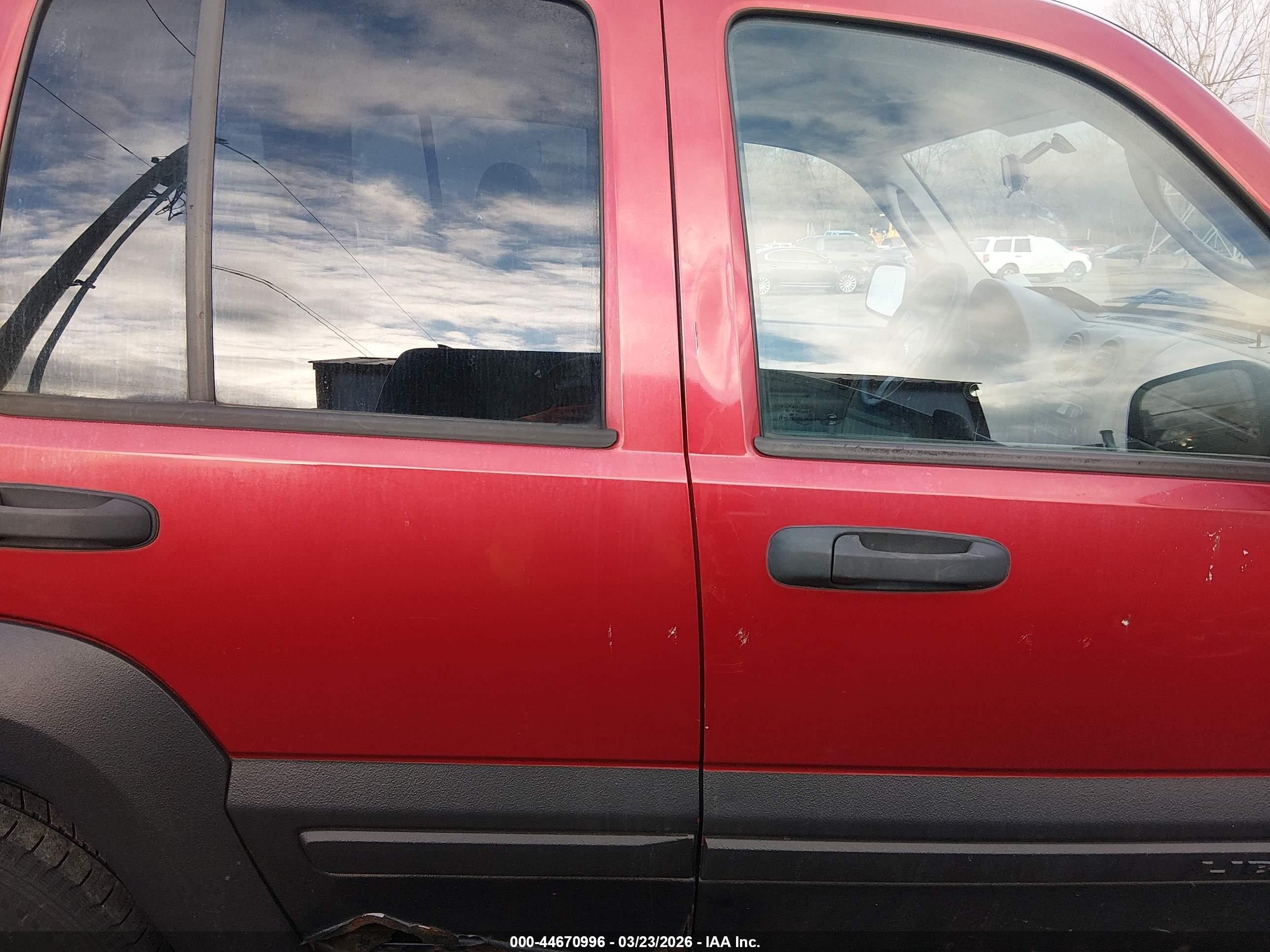 2007 Jeep Liberty Sport Красный vin: 1J4GL48KX7W699657