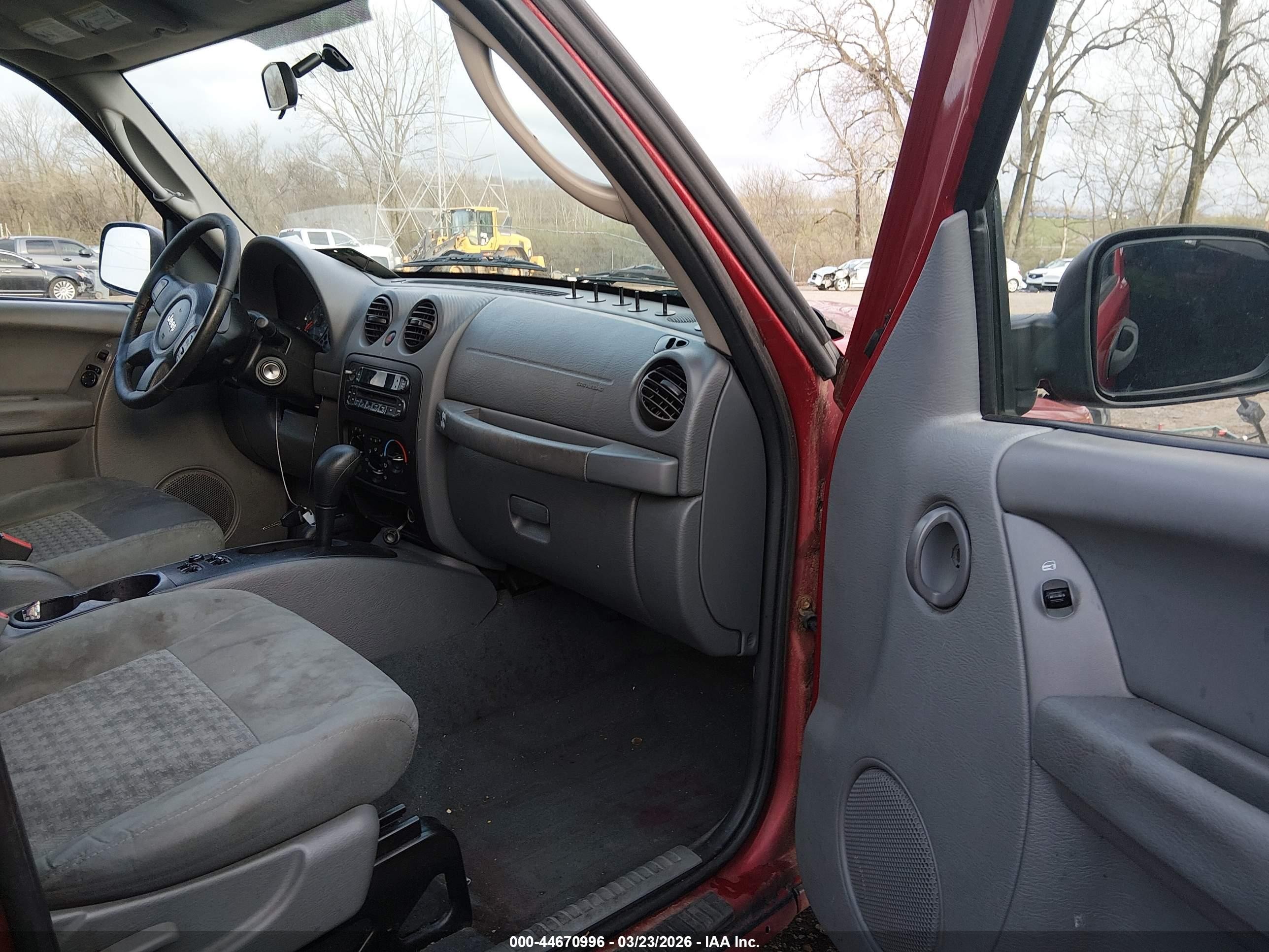 2007 Jeep Liberty Sport Красный vin: 1J4GL48KX7W699657