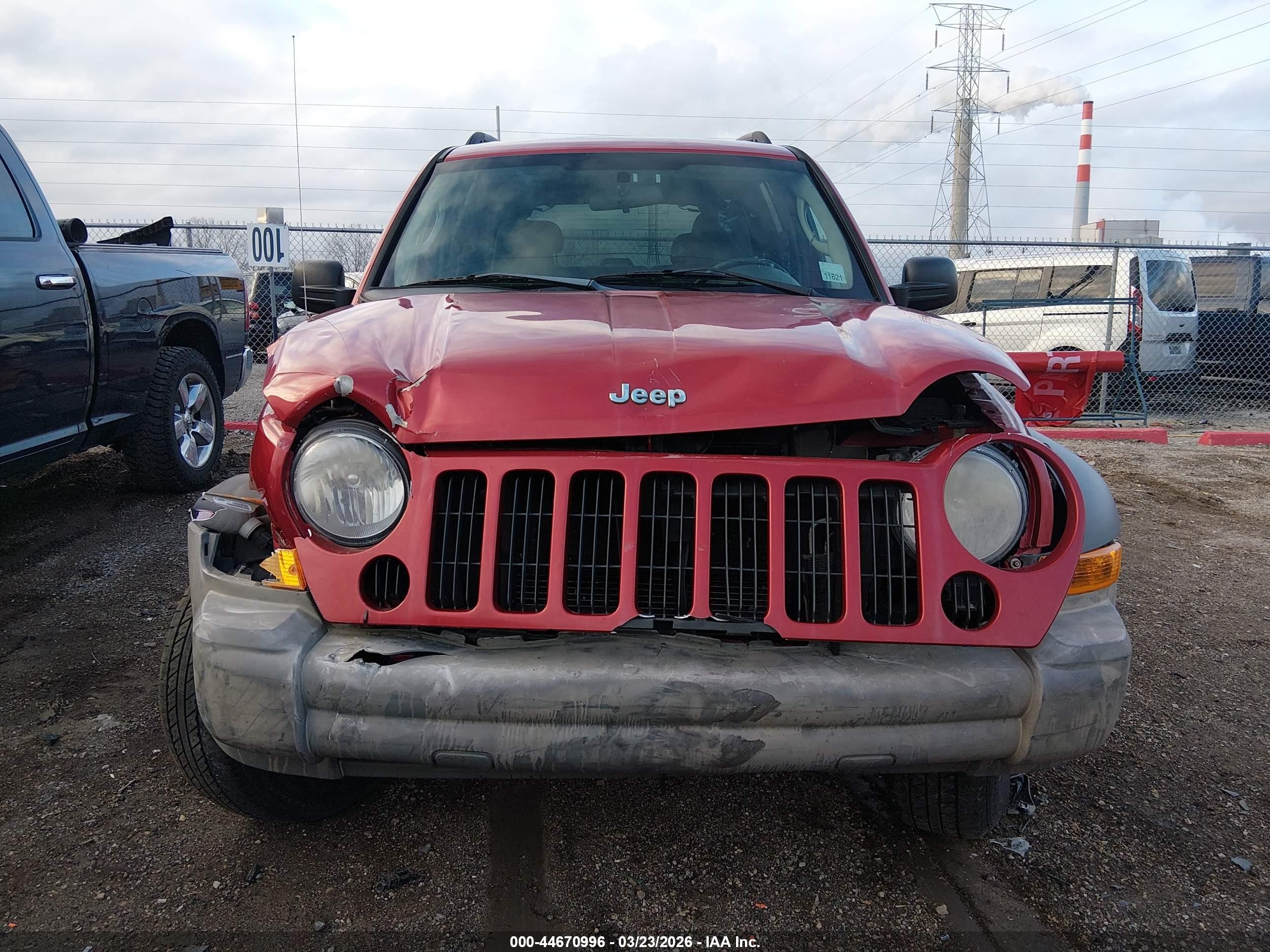 2007 Jeep Liberty Sport Красный vin: 1J4GL48KX7W699657