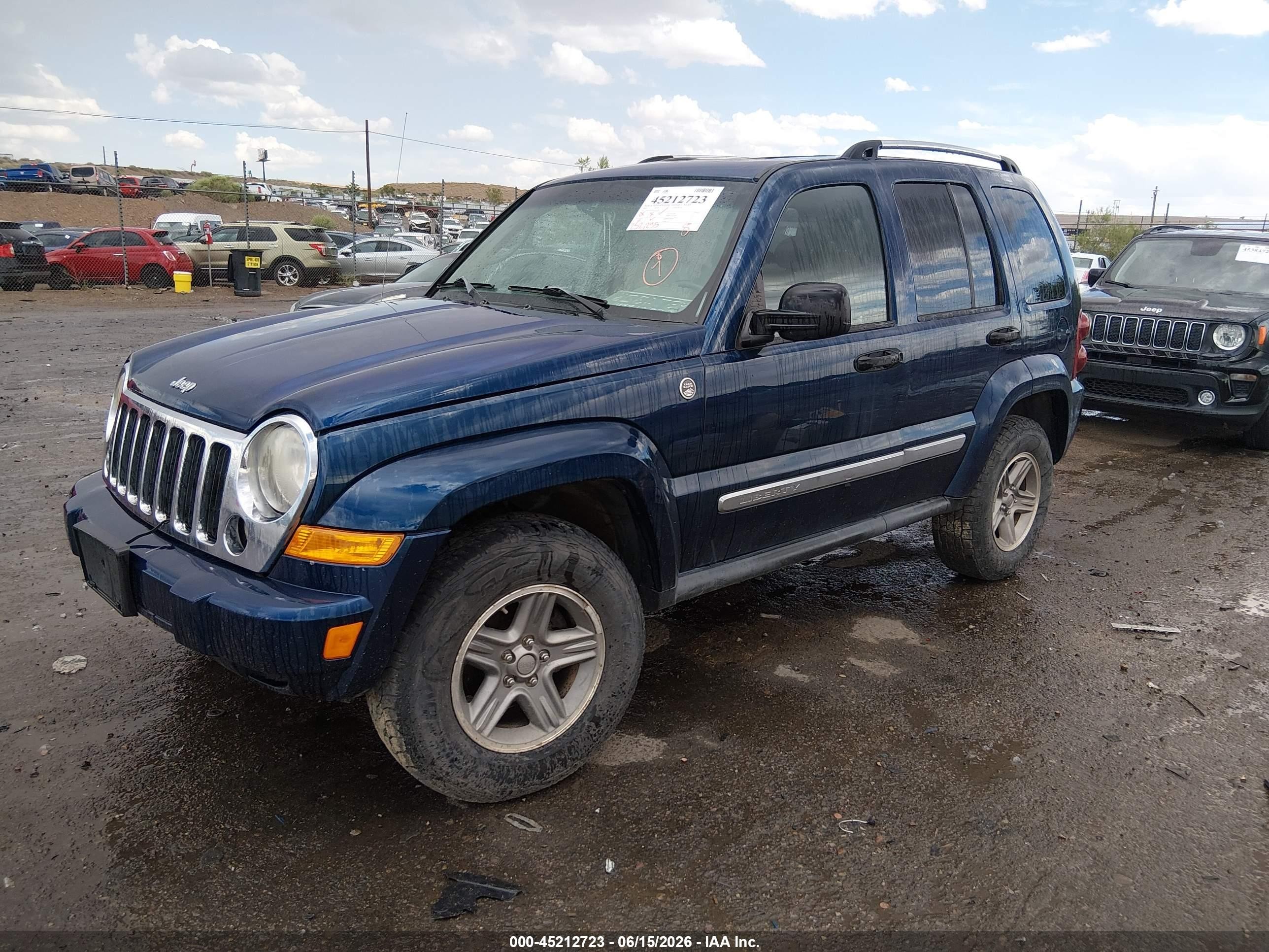 2005 Jeep Liberty Limited Edition Blue vin: 1J4GL58535W650216