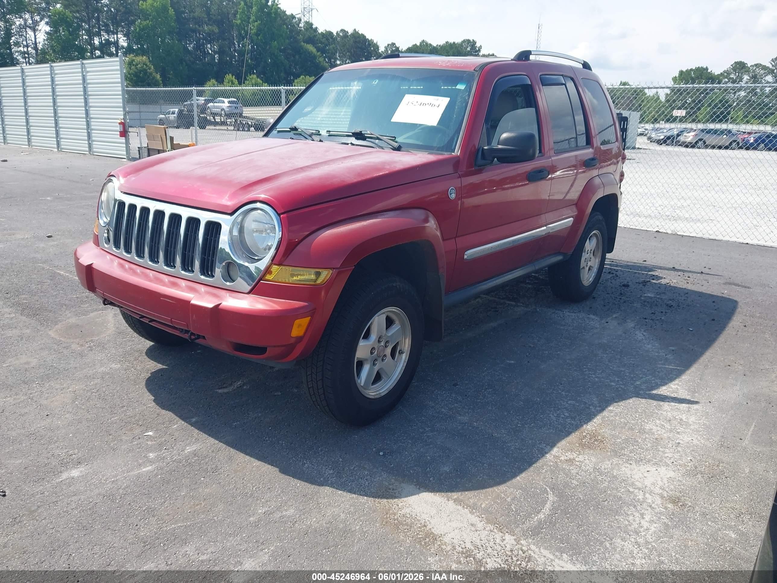 2006 Jeep Liberty Limited Edition Красный vin: 1J4GL58566W101613