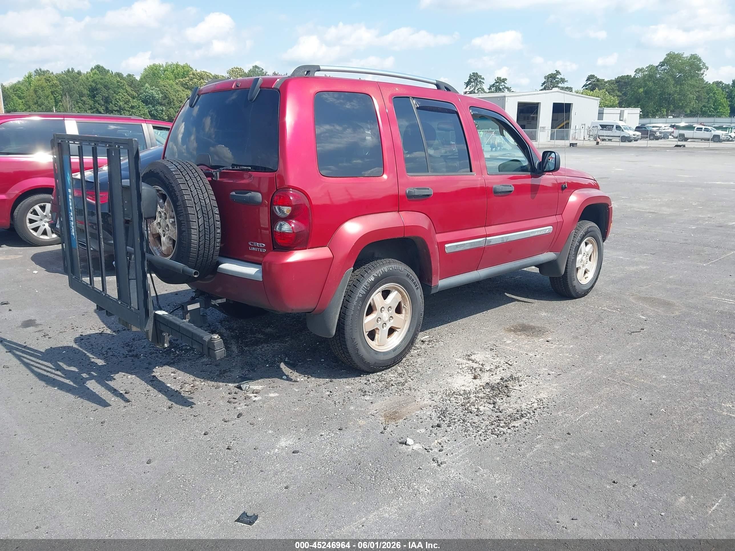 2006 Jeep Liberty Limited Edition Красный vin: 1J4GL58566W101613