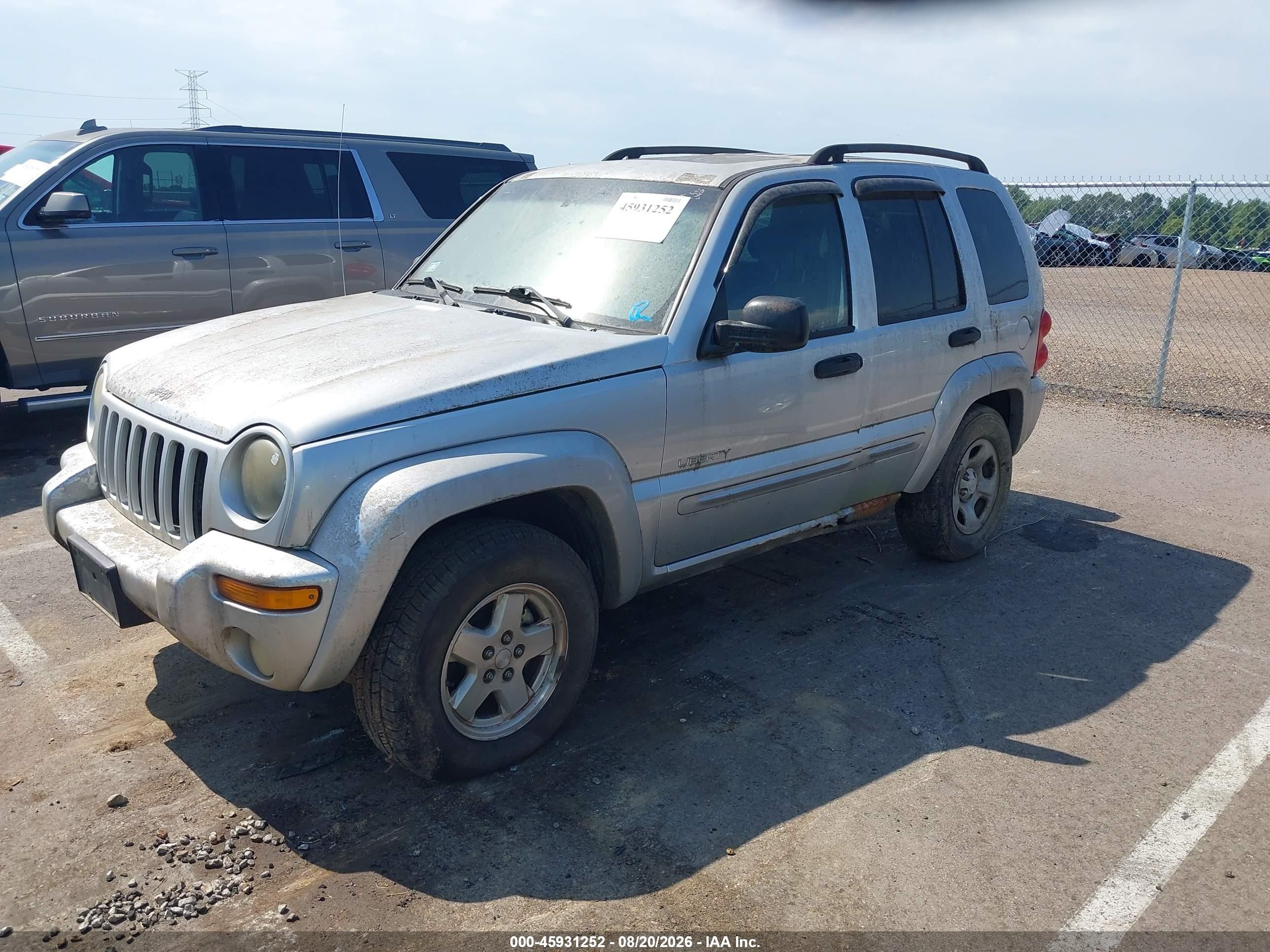 2004 Jeep Liberty Limited Edition Silver vin: 1J4GL58K04W114733