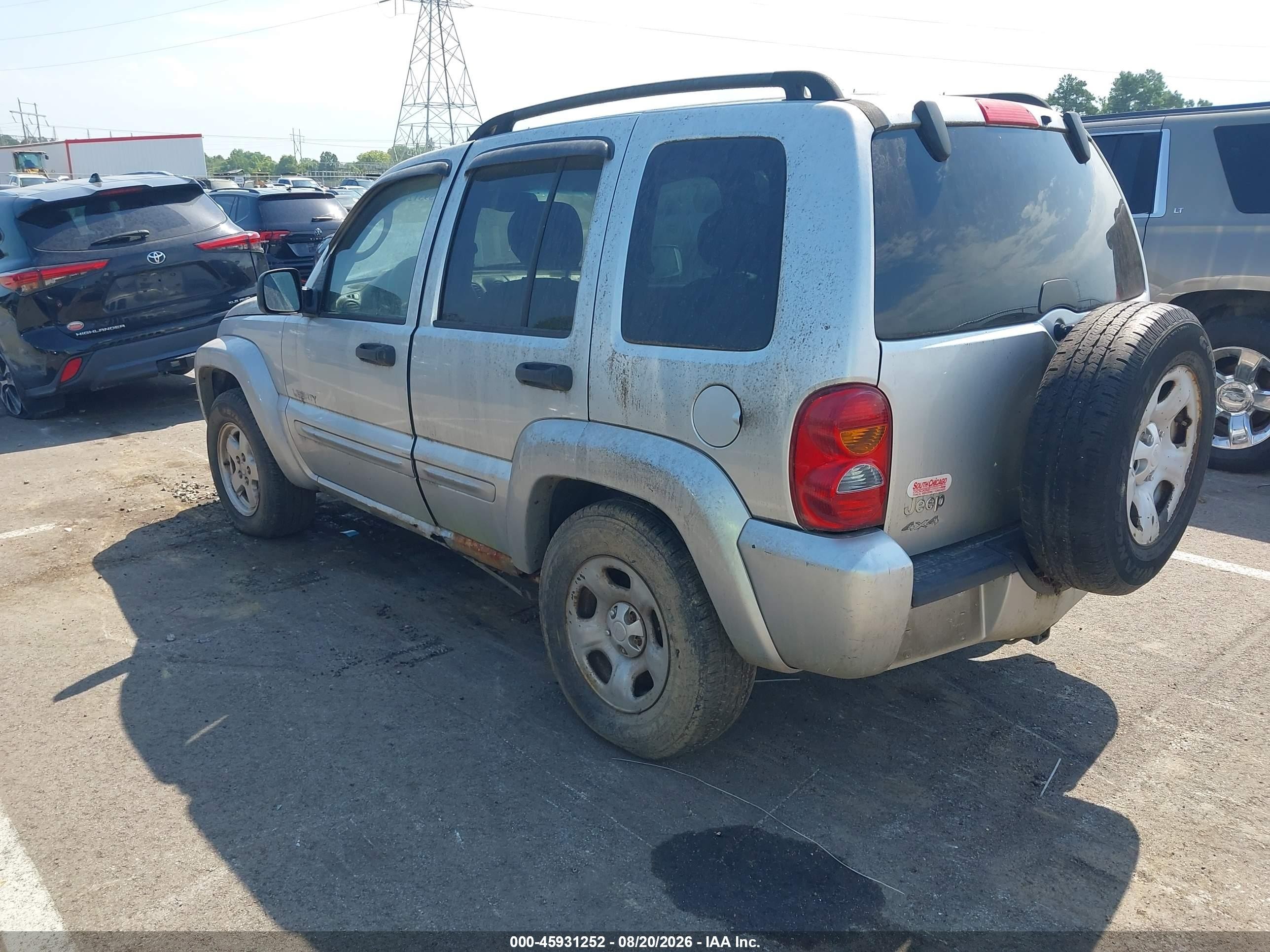 2004 Jeep Liberty Limited Edition Silver vin: 1J4GL58K04W114733
