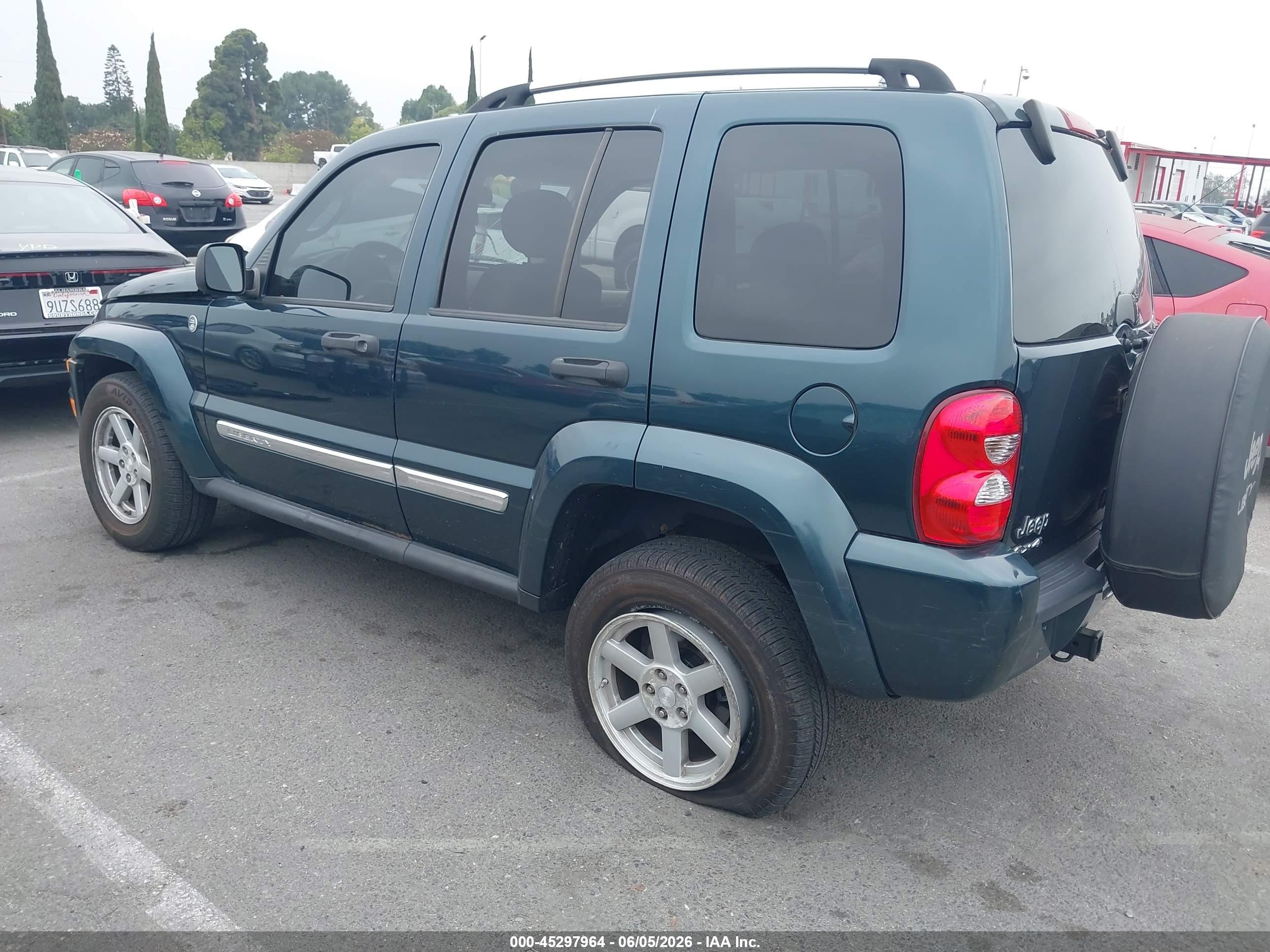 2005 Jeep Liberty Limited Edition Green vin: 1J4GL58K05W577604