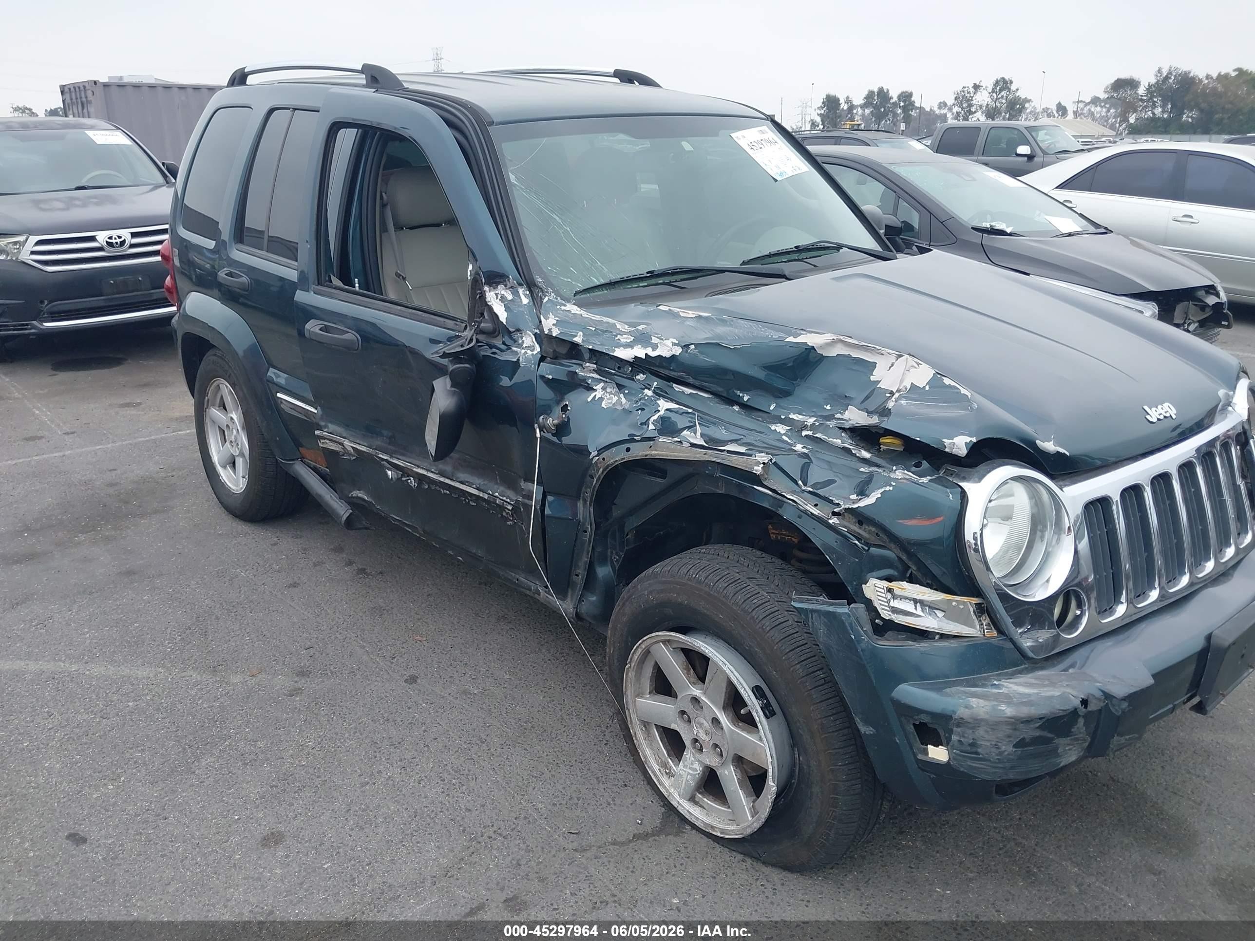 2005 Jeep Liberty Limited Edition Green vin: 1J4GL58K05W577604