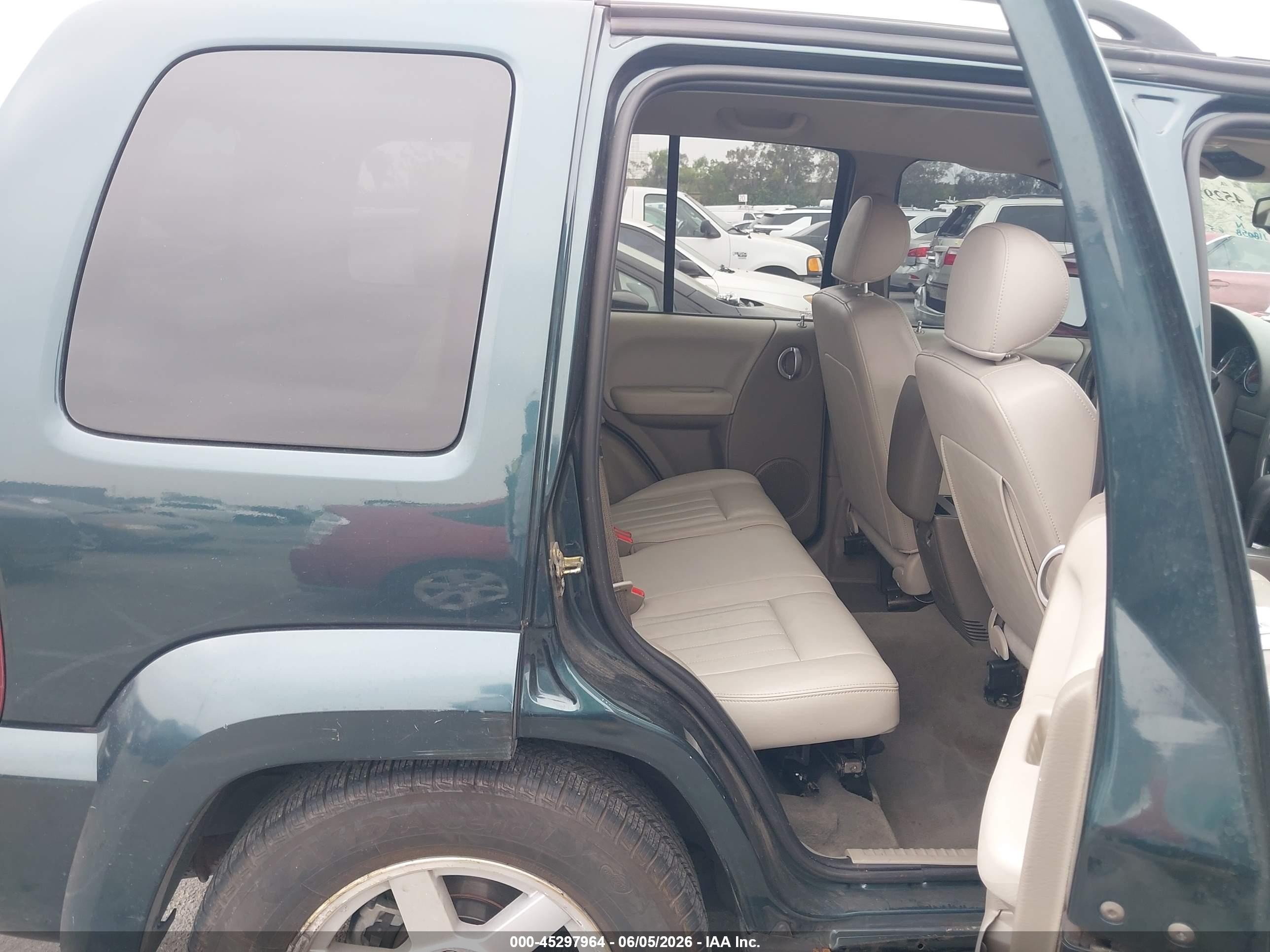 2005 Jeep Liberty Limited Edition Green vin: 1J4GL58K05W577604