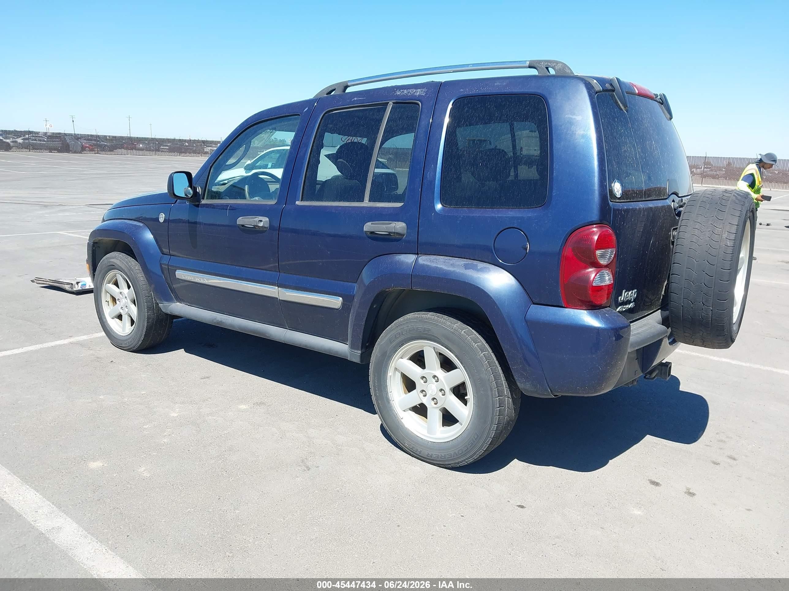 2006 Jeep Liberty Limited Blue vin: 1J4GL58K16W178346