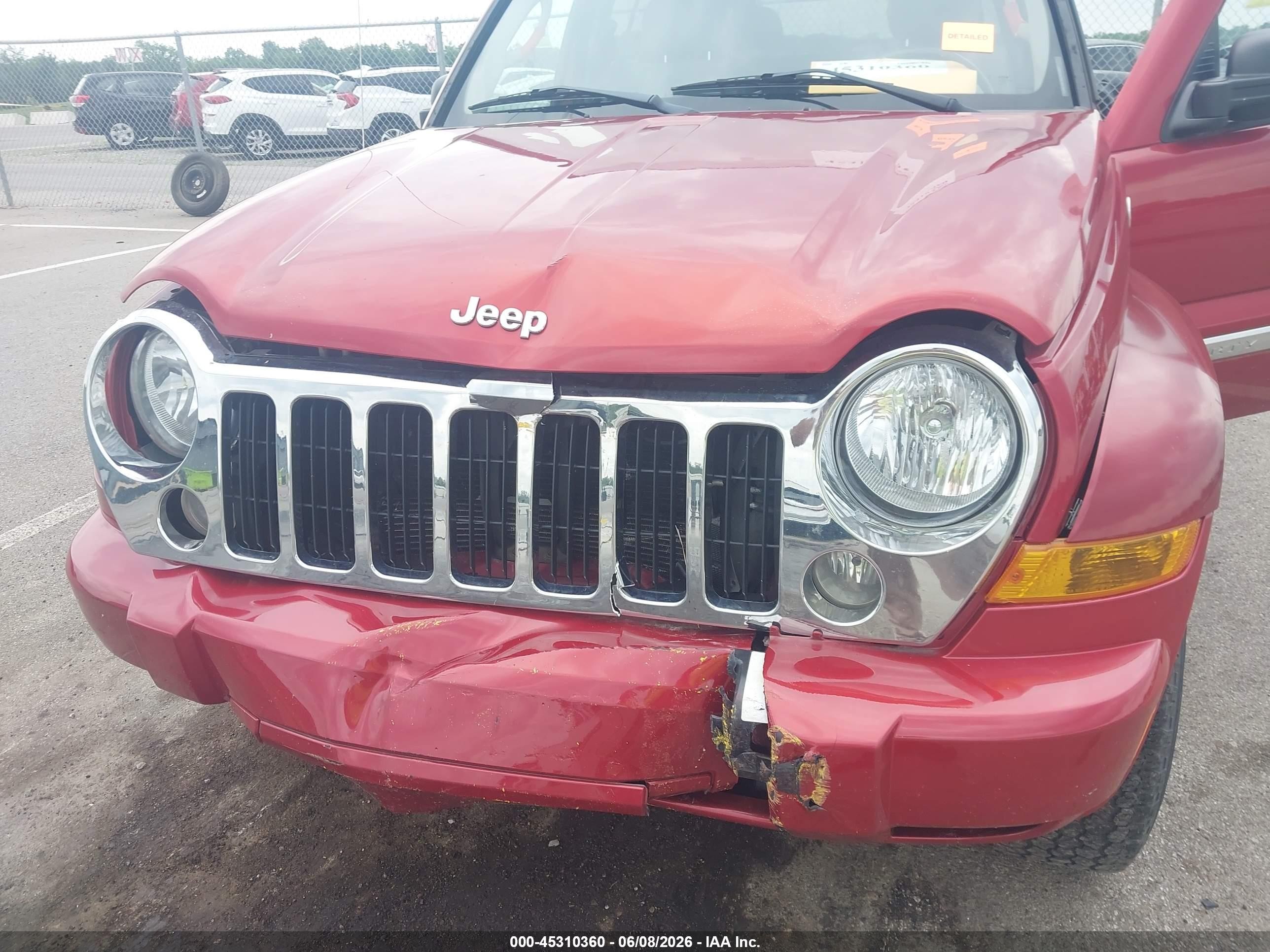 2006 Jeep Liberty Limited Edition Red vin: 1J4GL58K16W183482