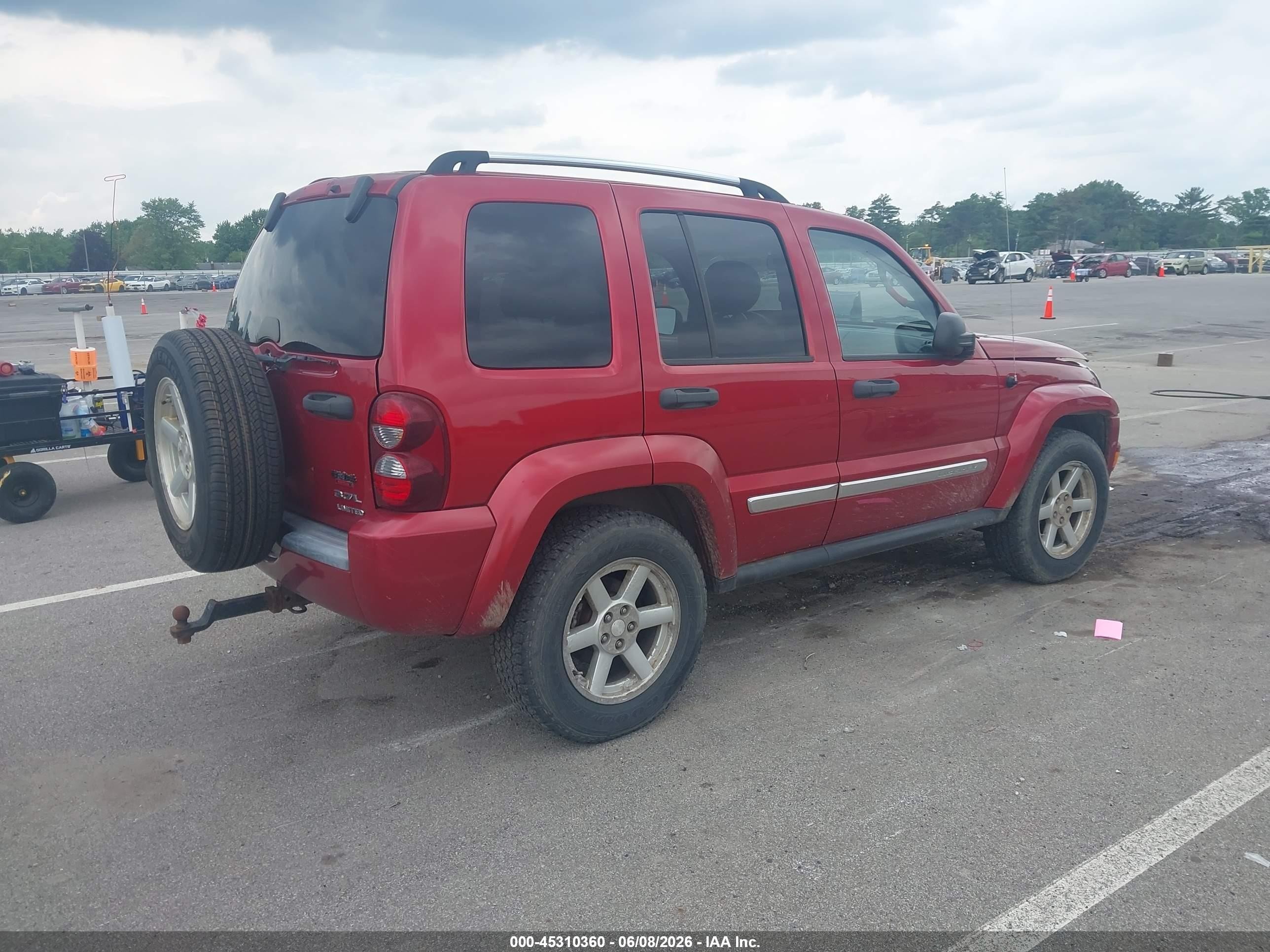 2006 Jeep Liberty Limited Edition Red vin: 1J4GL58K16W183482