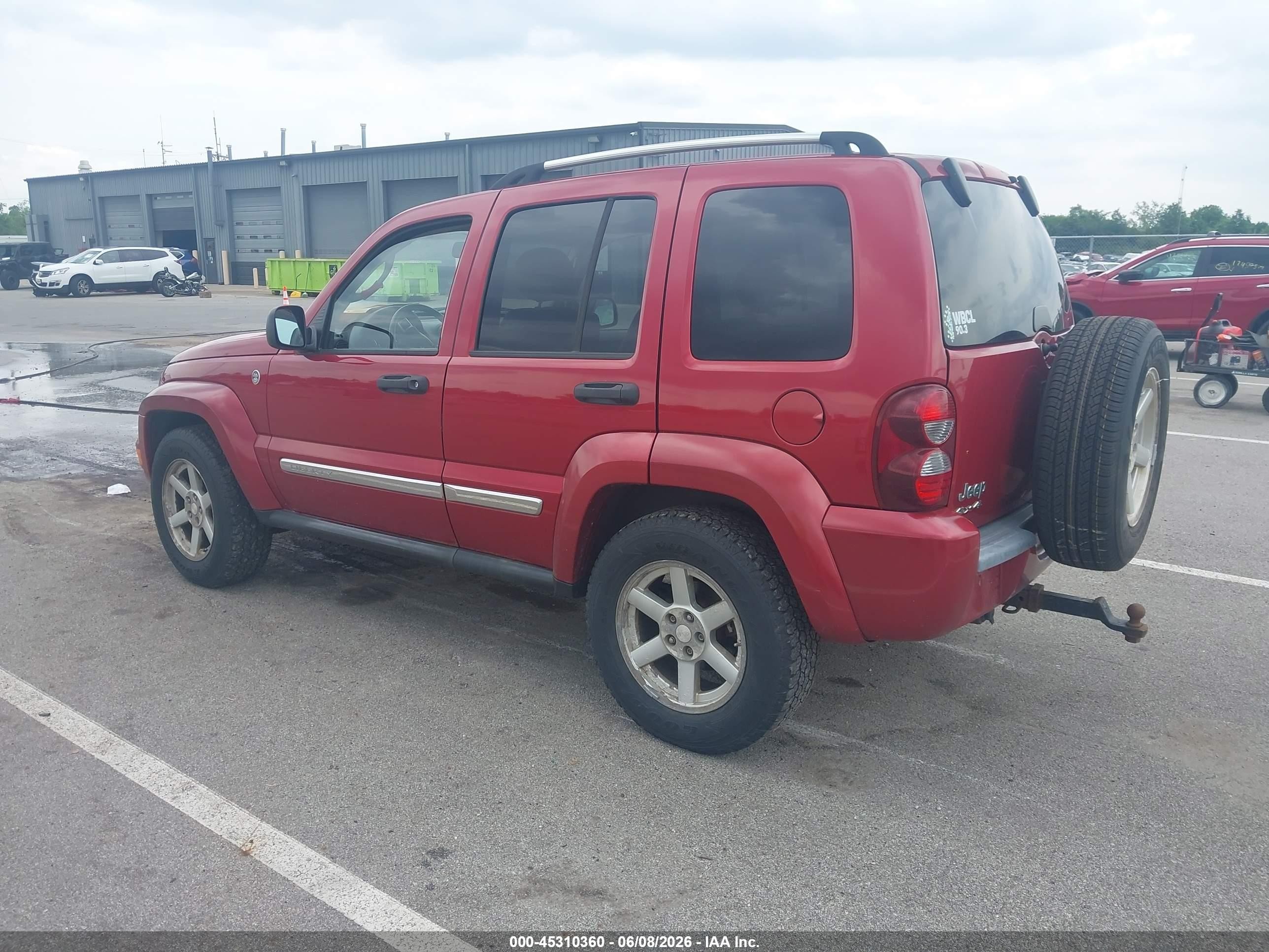 2006 Jeep Liberty Limited Edition Red vin: 1J4GL58K16W183482
