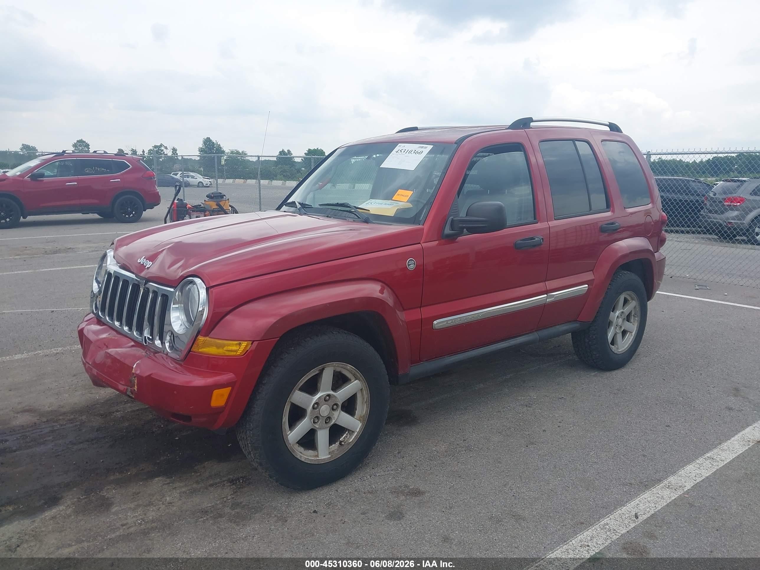 2006 Jeep Liberty Limited Edition Red vin: 1J4GL58K16W183482