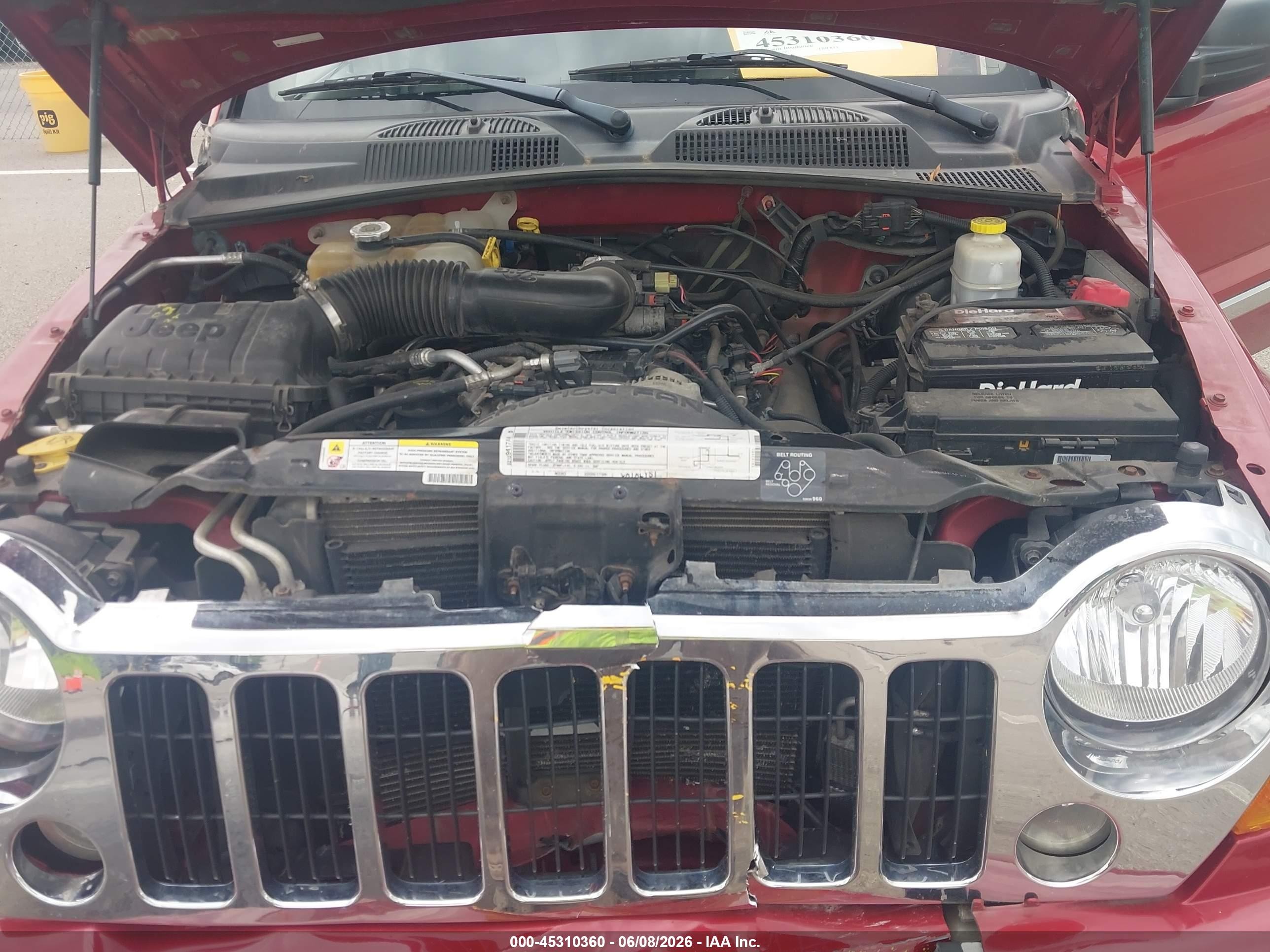 2006 Jeep Liberty Limited Edition Red vin: 1J4GL58K16W183482