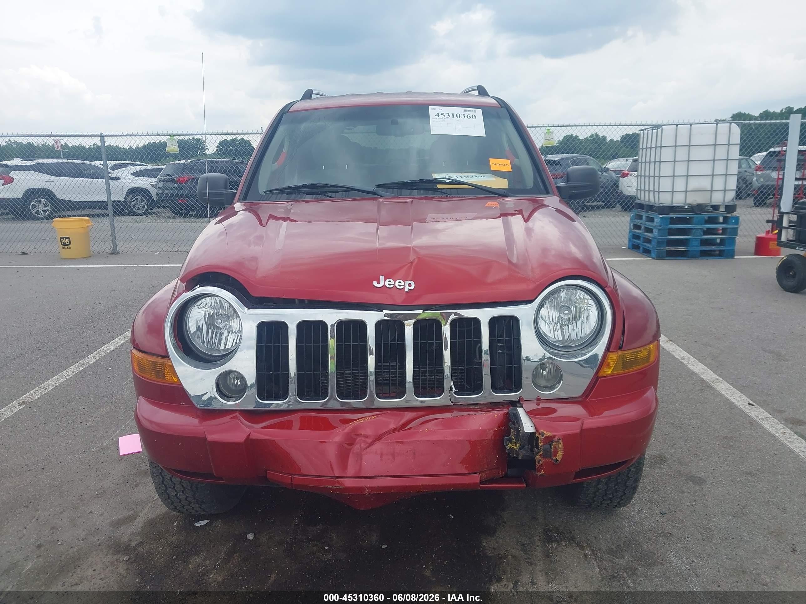 2006 Jeep Liberty Limited Edition Red vin: 1J4GL58K16W183482