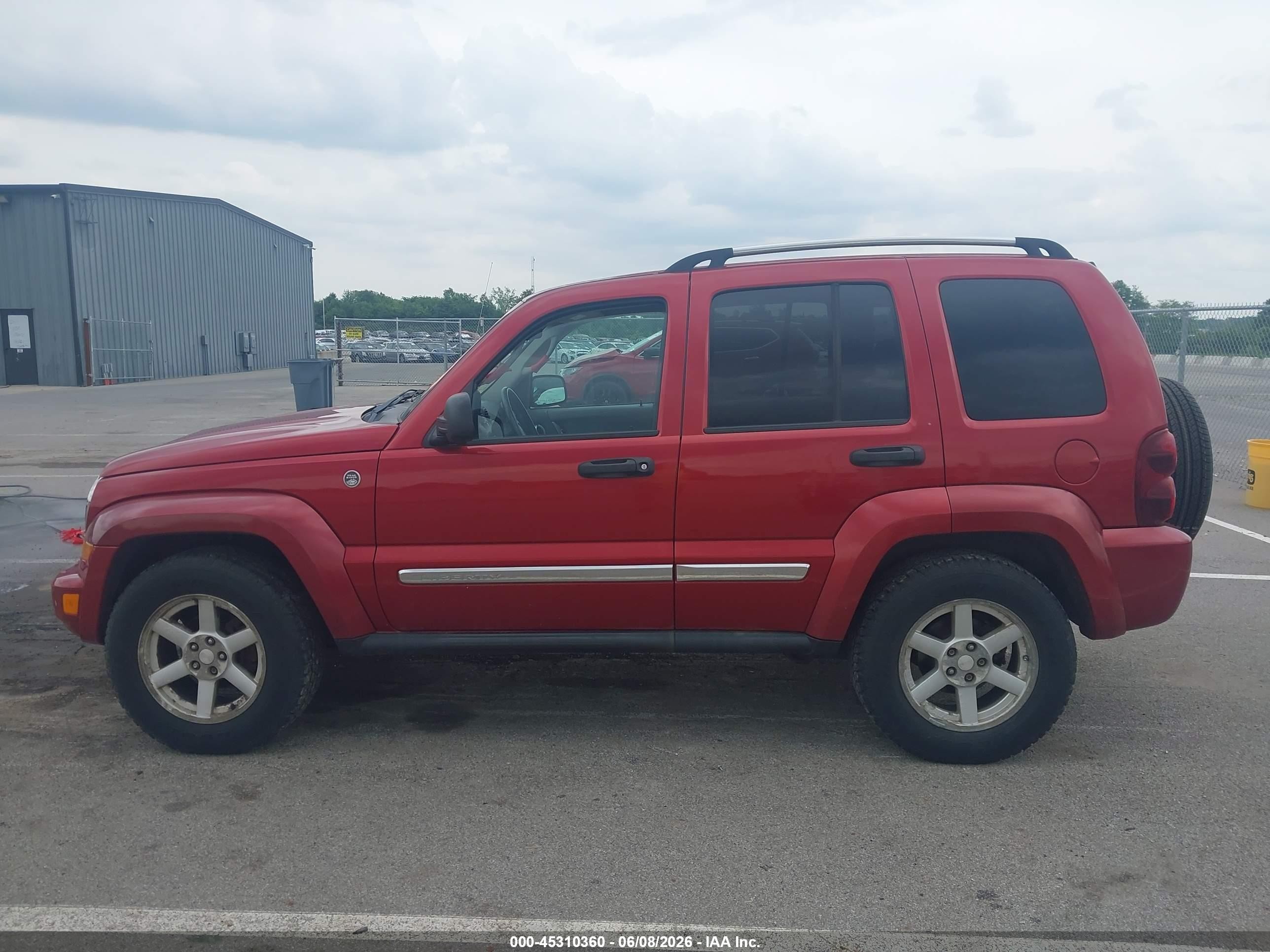 2006 Jeep Liberty Limited Edition Red vin: 1J4GL58K16W183482