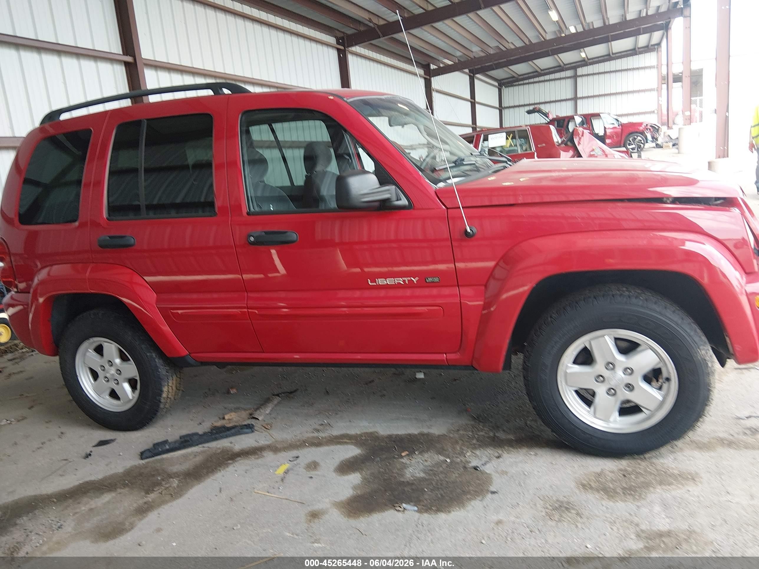 2002 Jeep Liberty Limited Edition Red vin: 1J4GL58K22W304126