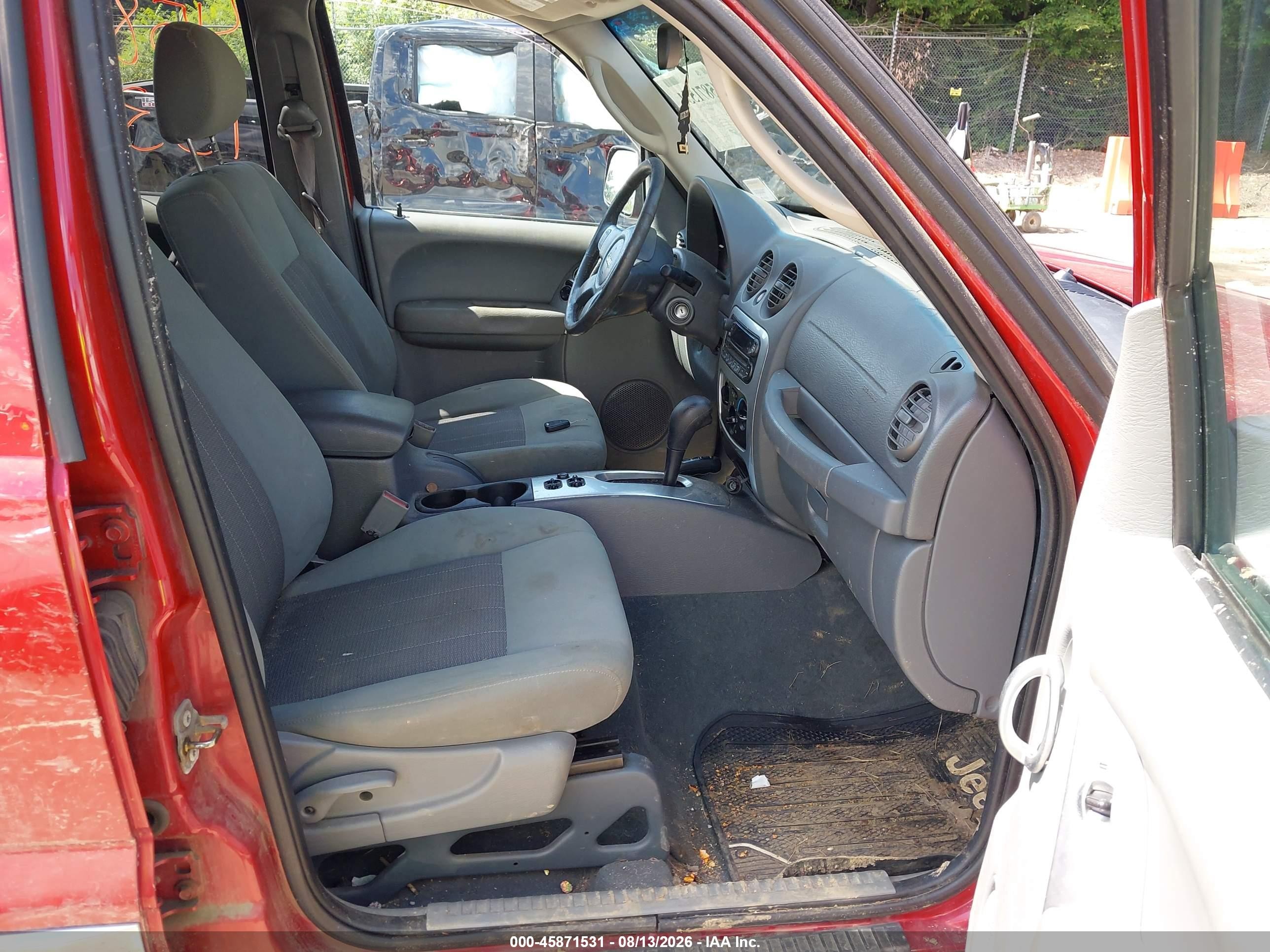 2007 Jeep Liberty Limited Edition Maroon vin: 1J4GL58K27W536135