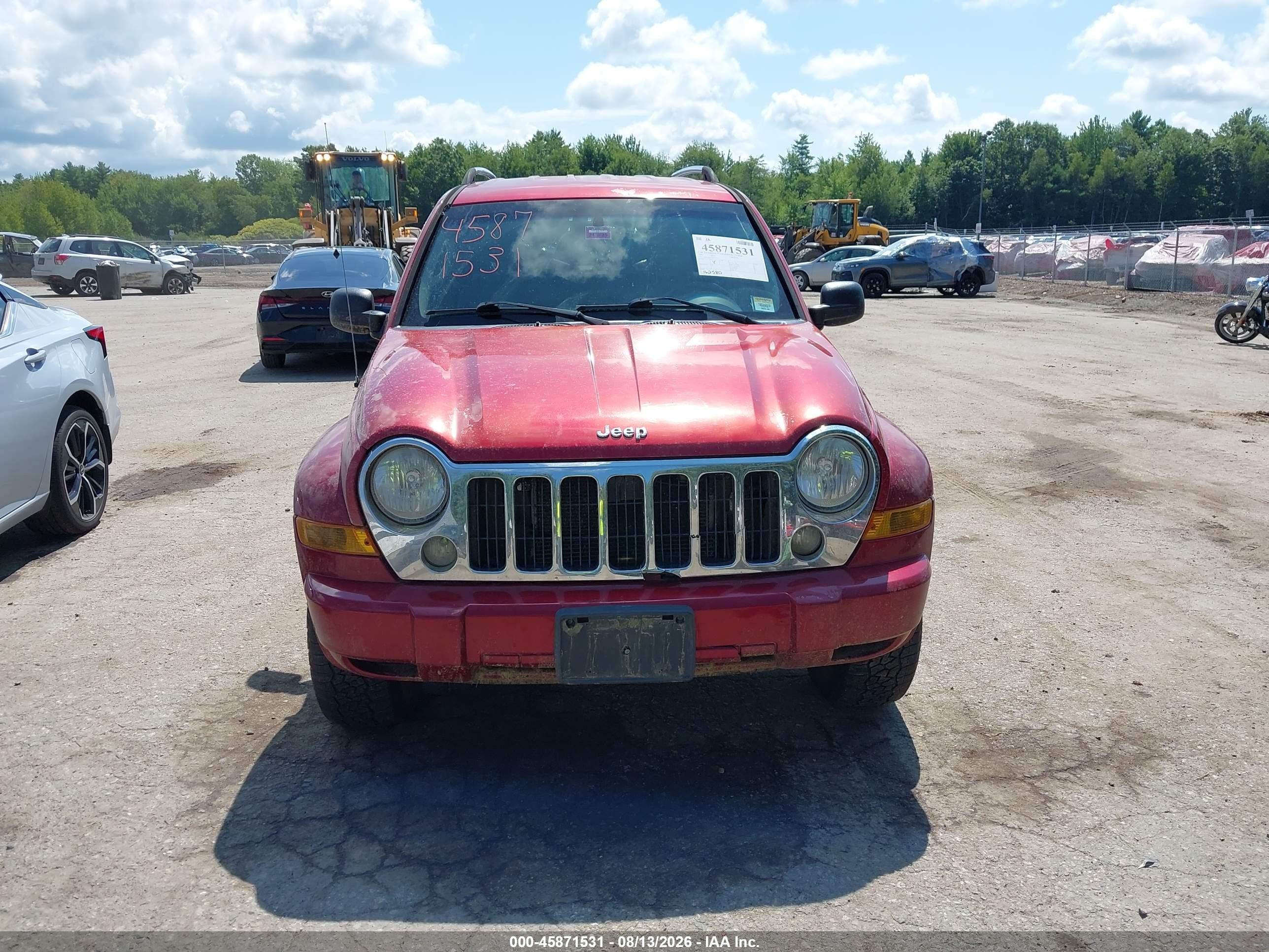 2007 Jeep Liberty Limited Edition Maroon vin: 1J4GL58K27W536135