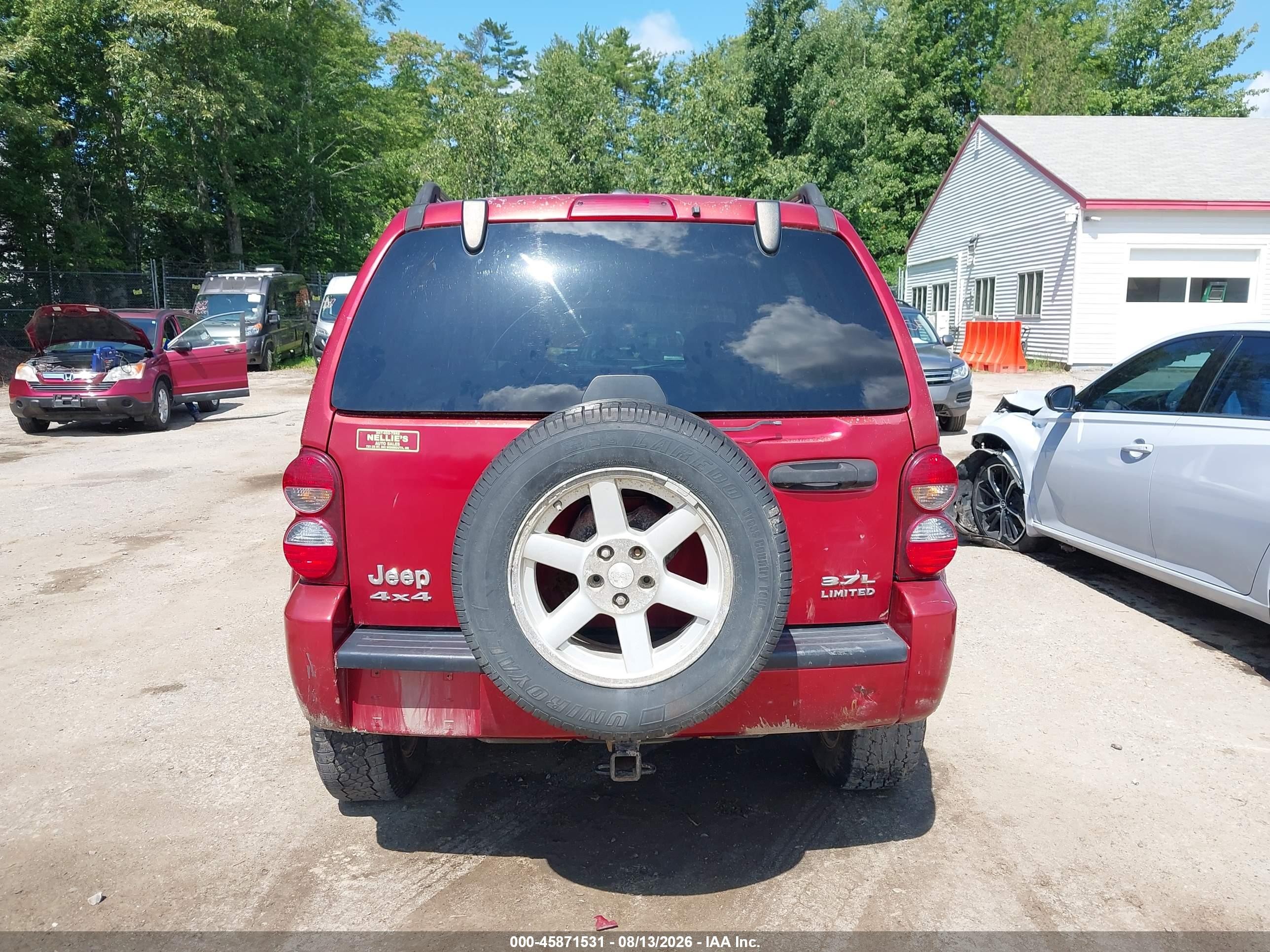 2007 Jeep Liberty Limited Edition Maroon vin: 1J4GL58K27W536135