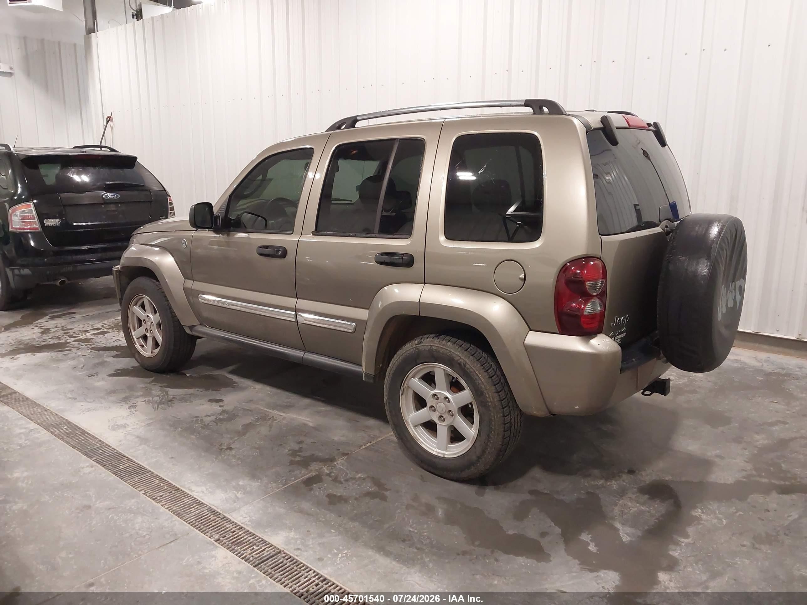 2007 Jeep Liberty Limited Edition Желто-коричневый vin: 1J4GL58K27W612176