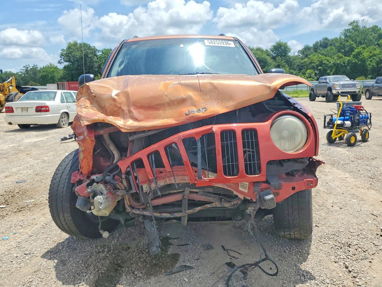 2002 Jeep Liberty Limited Orange vin: 1J4GL58K32W191335