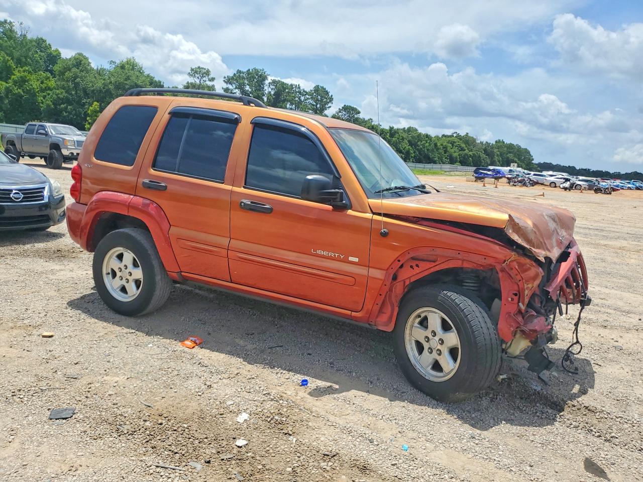 2002 Jeep Liberty Limited Orange vin: 1J4GL58K32W191335