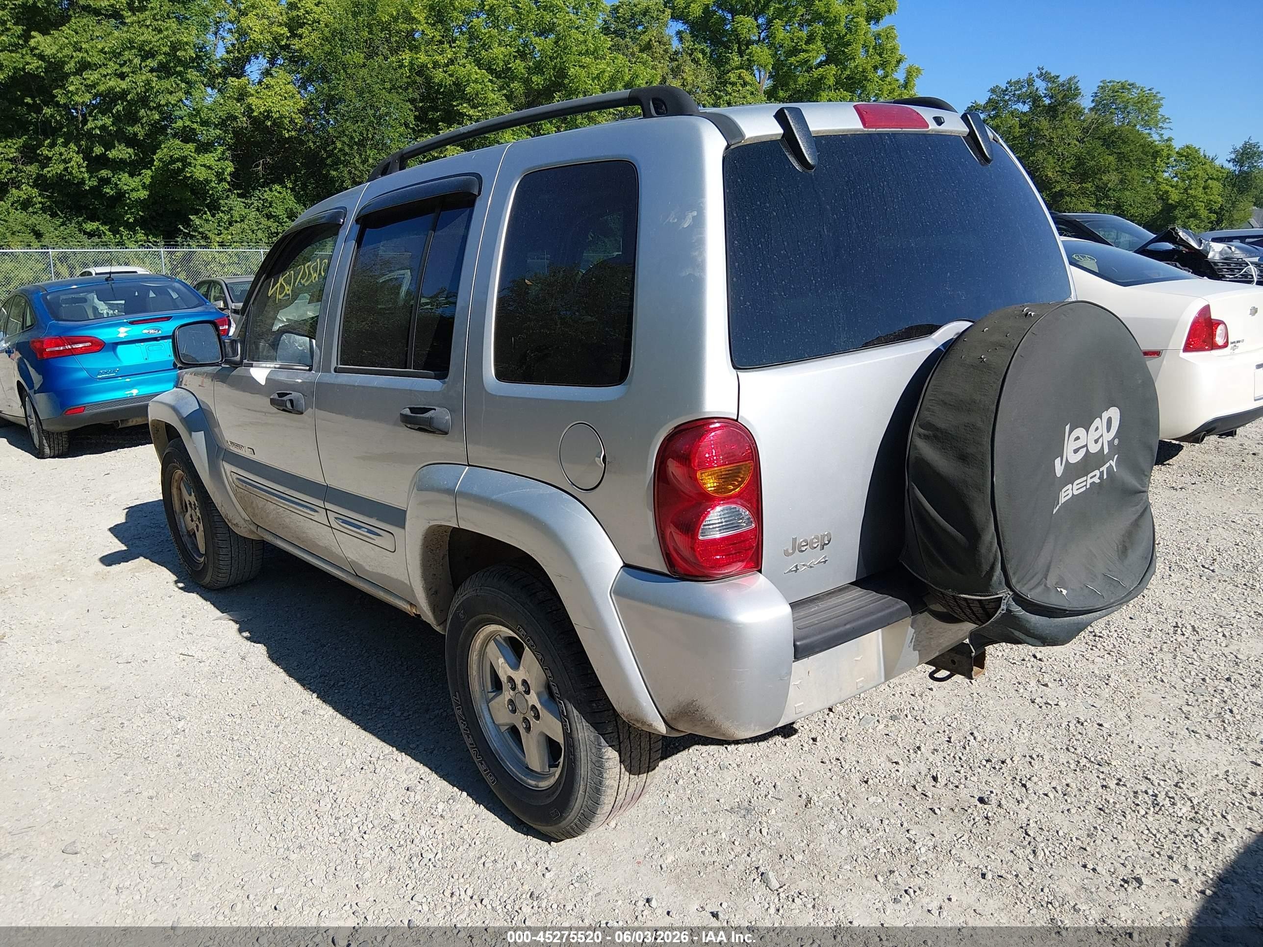 2002 Jeep Liberty Limited Edition Серебряный vin: 1J4GL58K32W347034