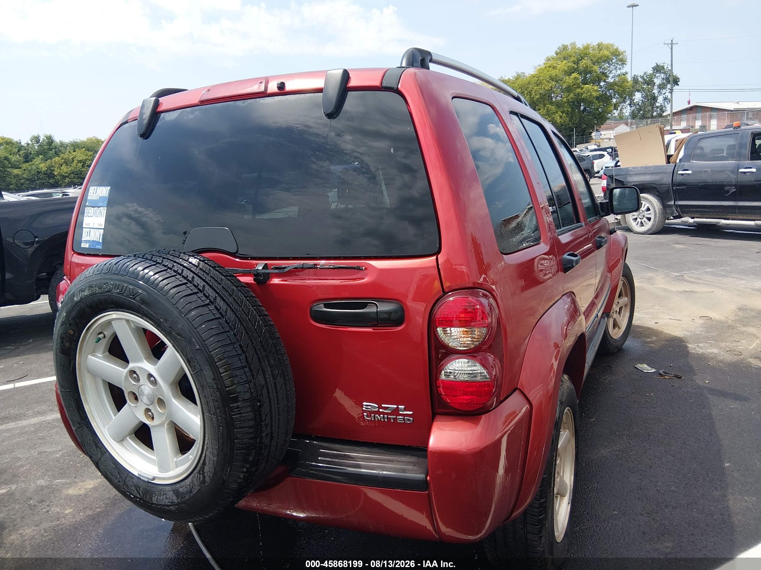 2006 Jeep Liberty Limited Edition Red vin: 1J4GL58K36W231693