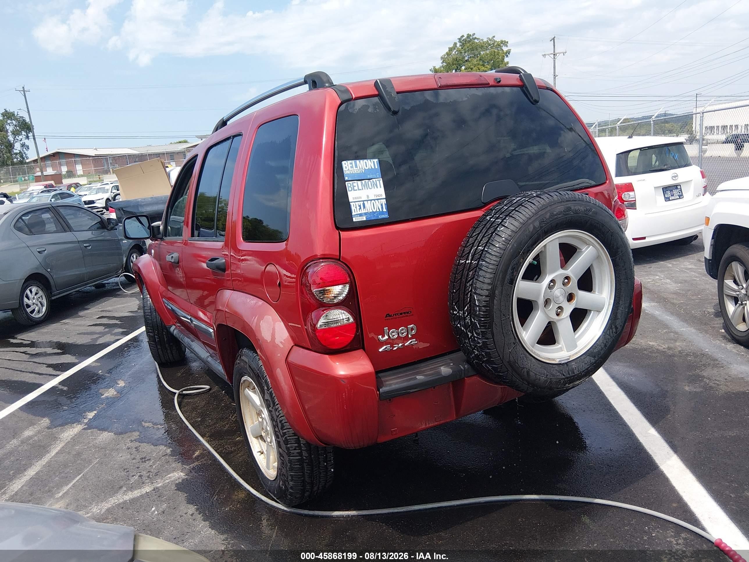 2006 Jeep Liberty Limited Edition Red vin: 1J4GL58K36W231693