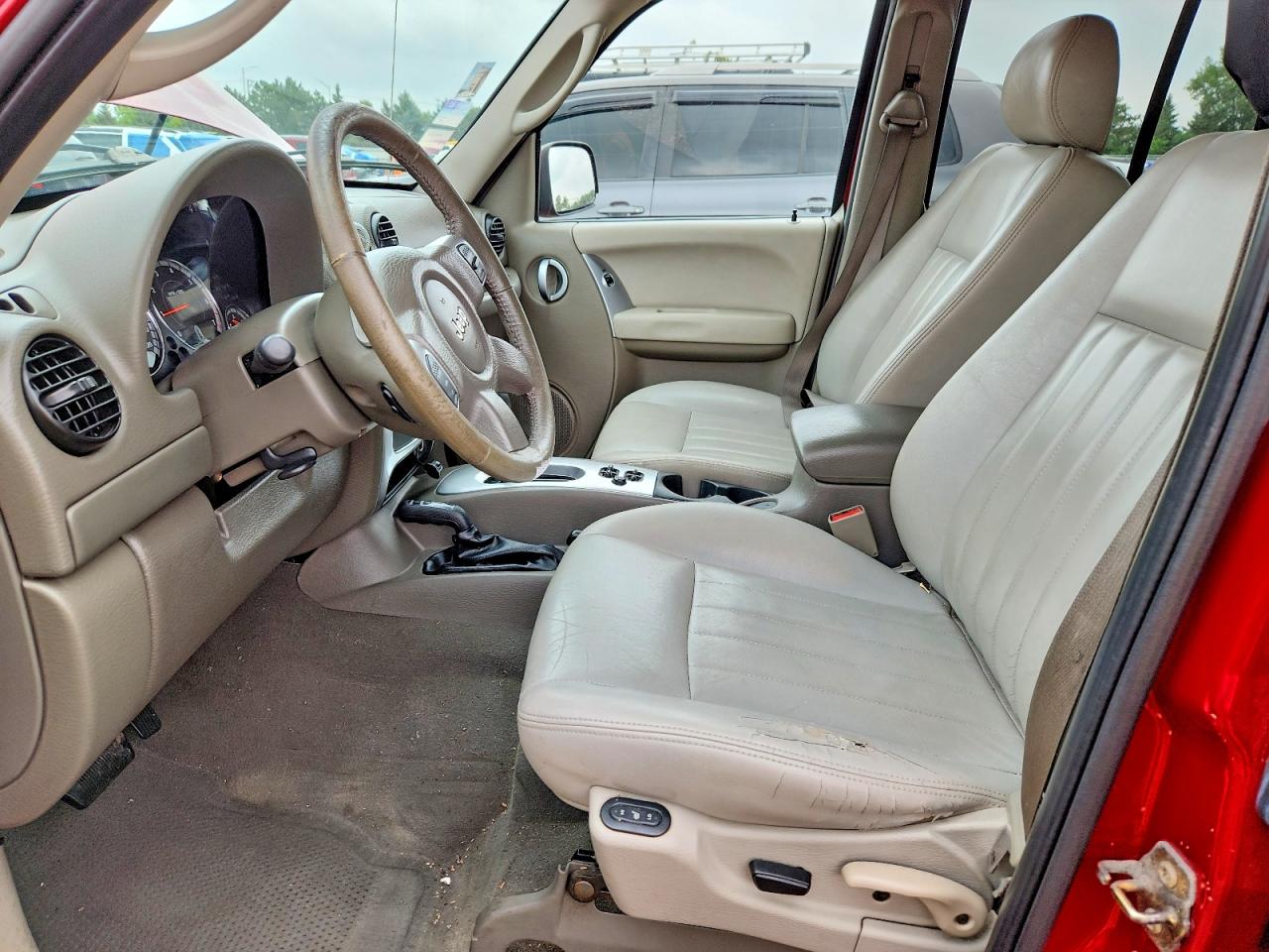 2007 Jeep Liberty Limited Red vin: 1J4GL58K37W646191