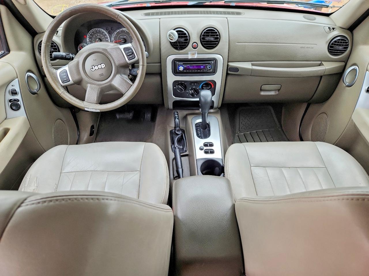 2007 Jeep Liberty Limited Red vin: 1J4GL58K37W646191