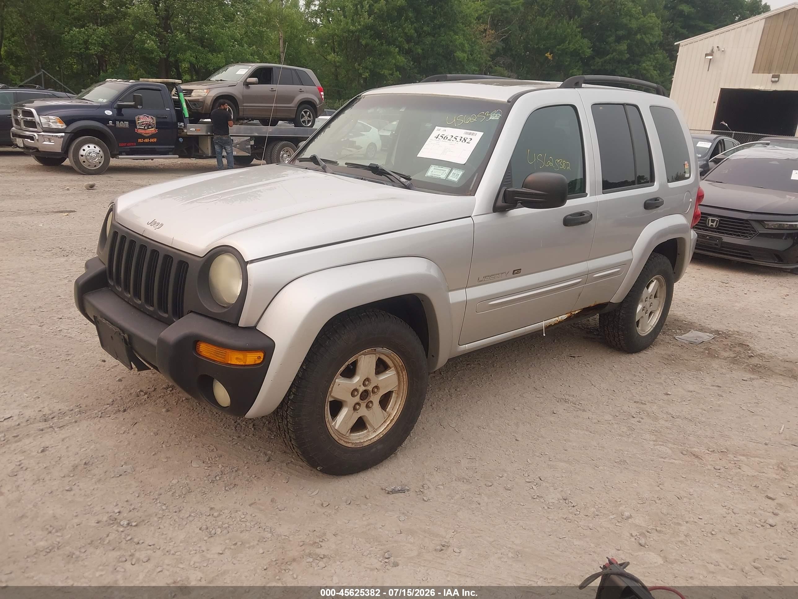 2003 Jeep Liberty Limited Edition Silver vin: 1J4GL58K43W670882