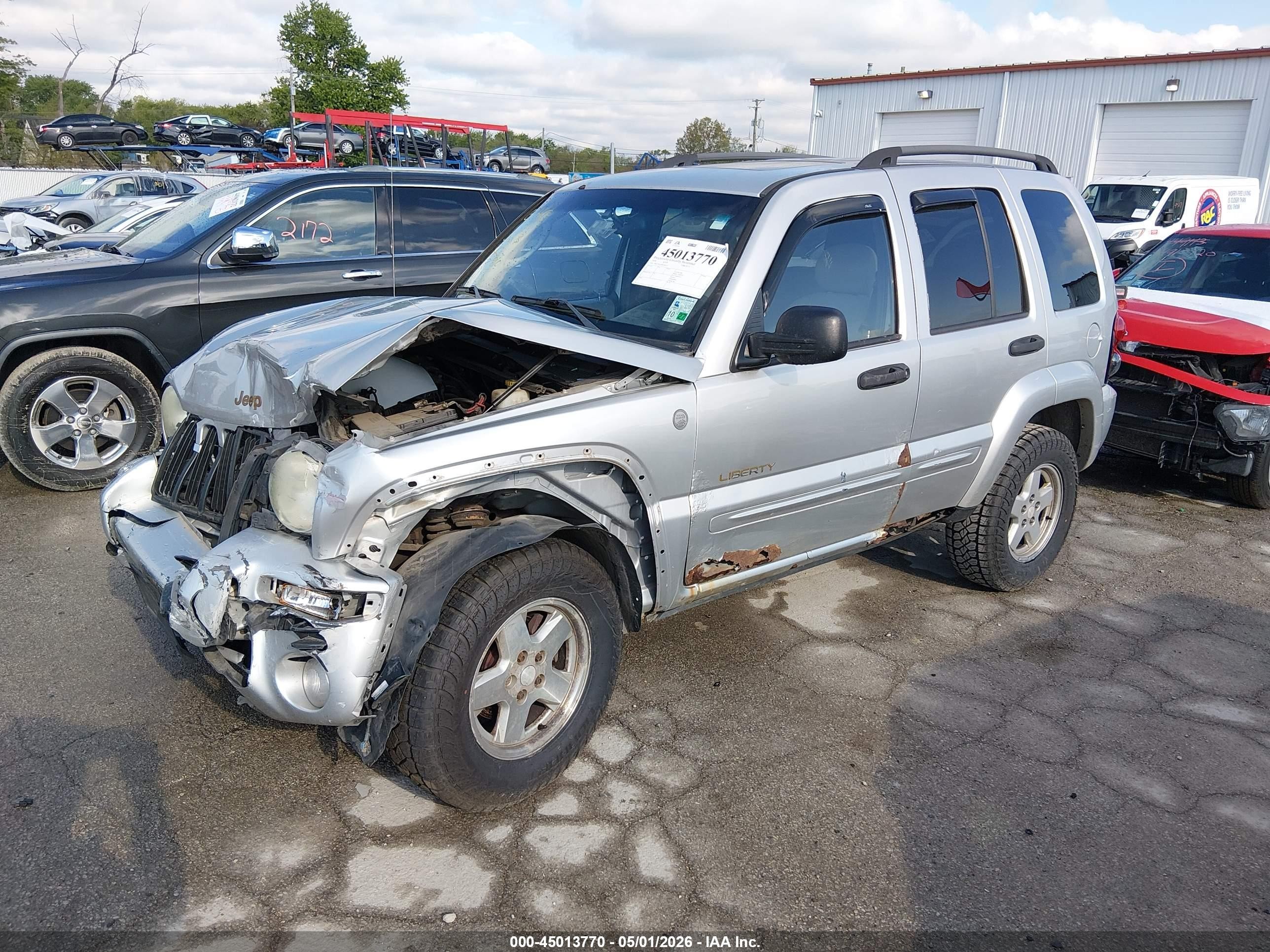 2004 Jeep Liberty Limited Edition Silver vin: 1J4GL58K44W189533