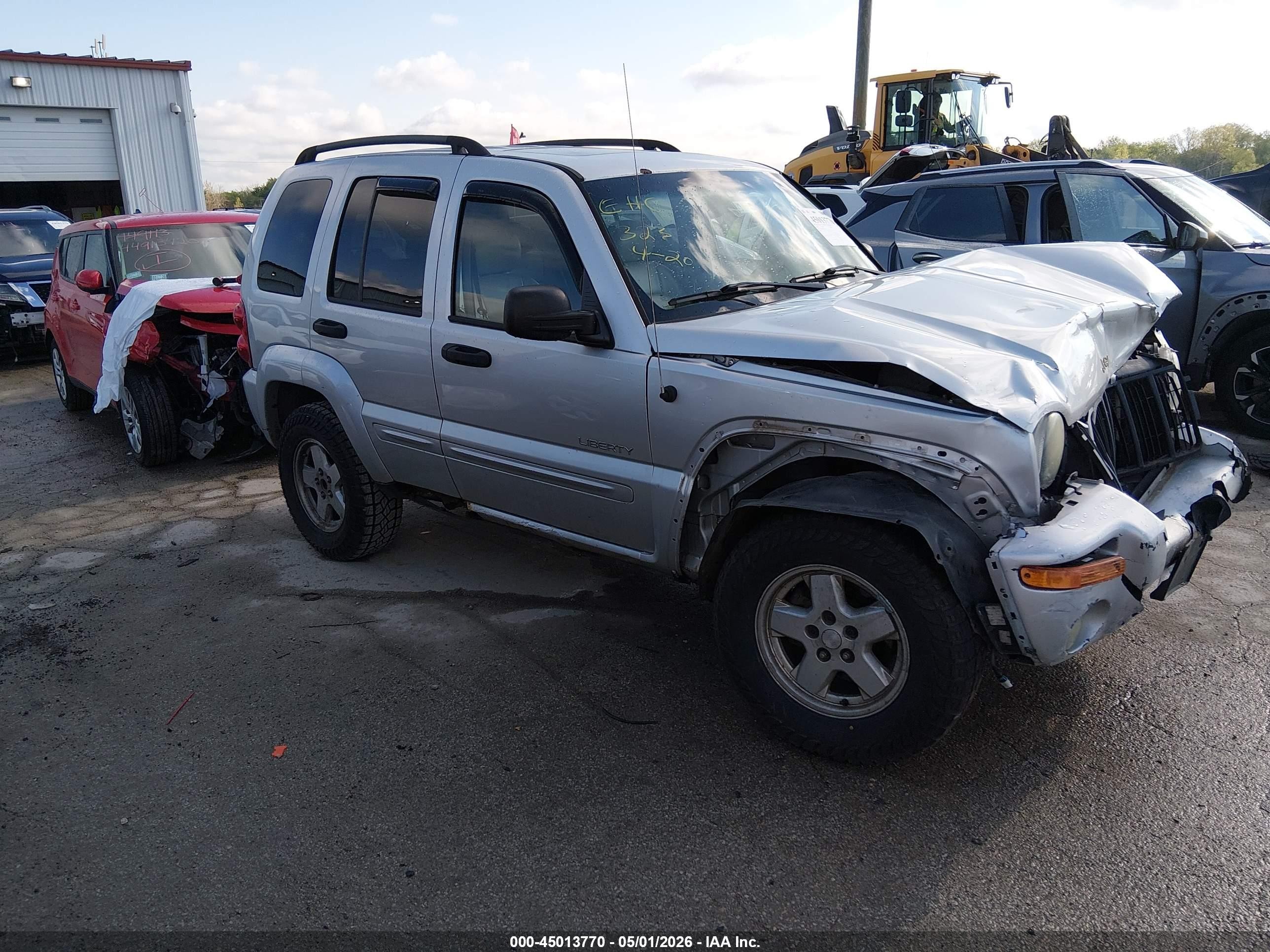 2004 Jeep Liberty Limited Edition Silver vin: 1J4GL58K44W189533