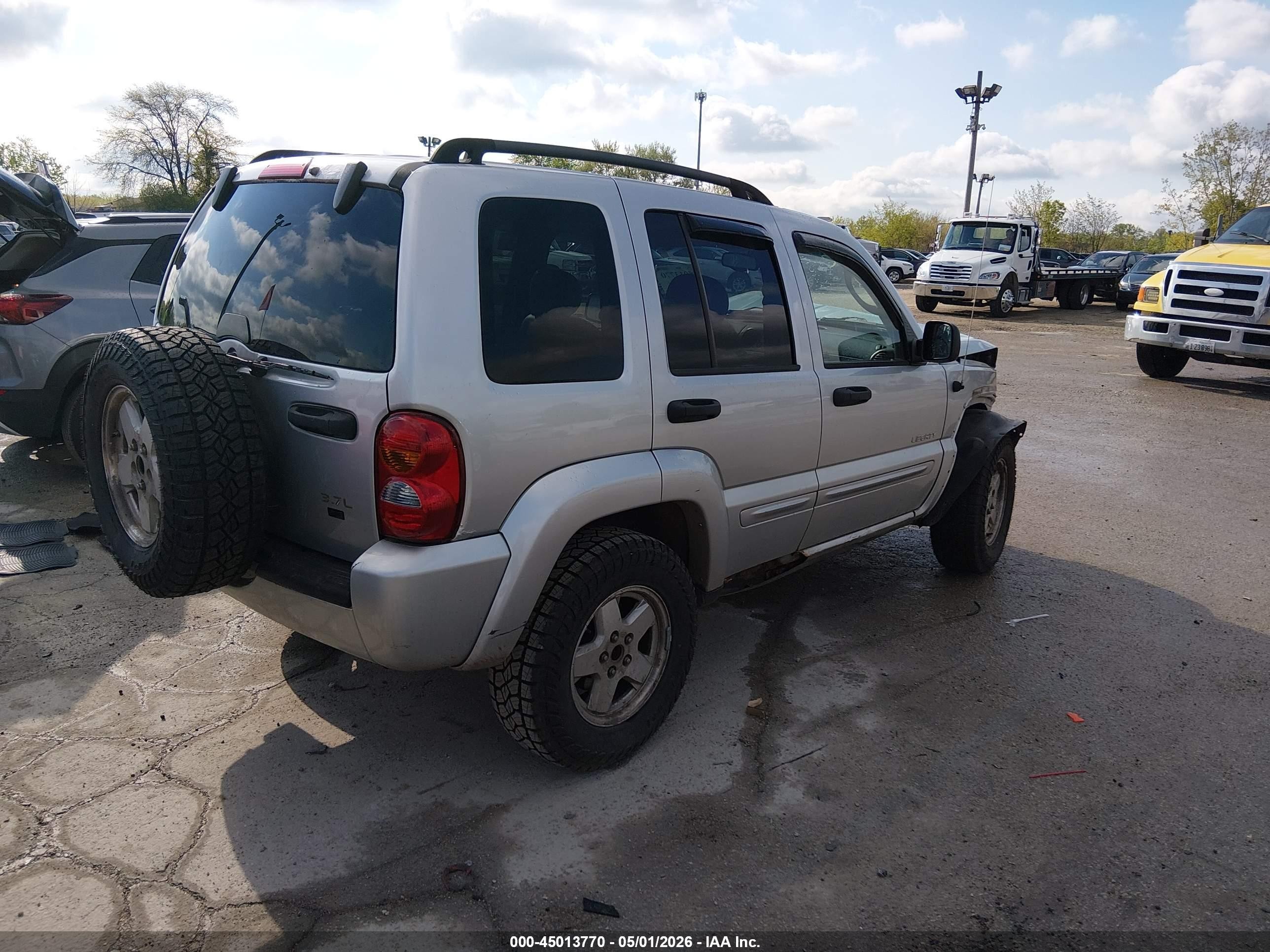 2004 Jeep Liberty Limited Edition Silver vin: 1J4GL58K44W189533