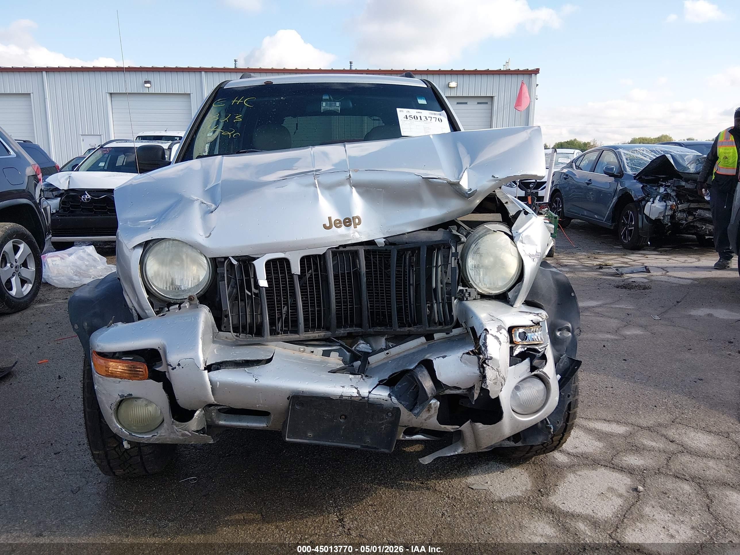 2004 Jeep Liberty Limited Edition Silver vin: 1J4GL58K44W189533
