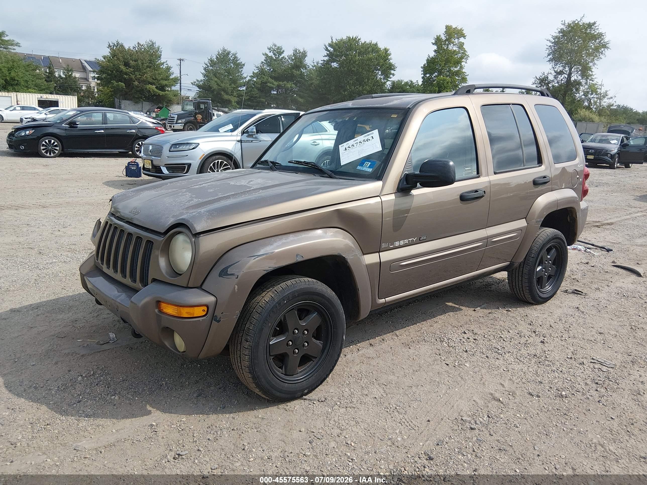 2002 Jeep Liberty Limited Edition Beige vin: 1J4GL58K52W236016