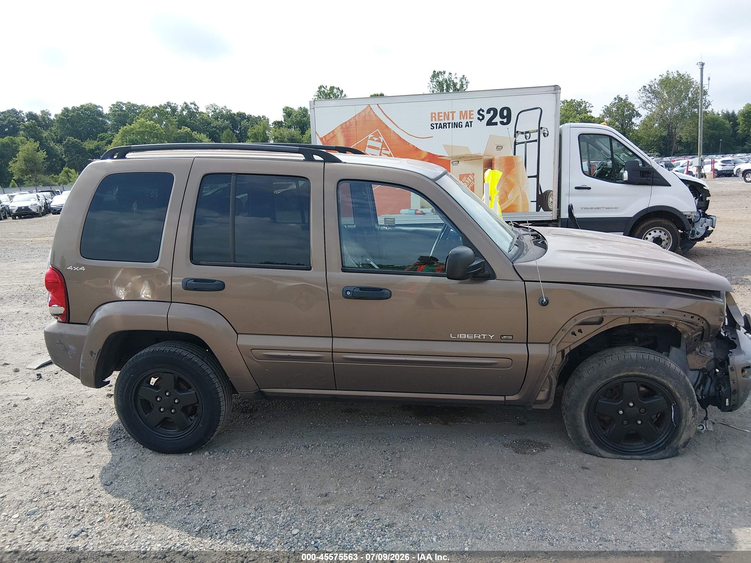 2002 Jeep Liberty Limited Edition Beige vin: 1J4GL58K52W236016