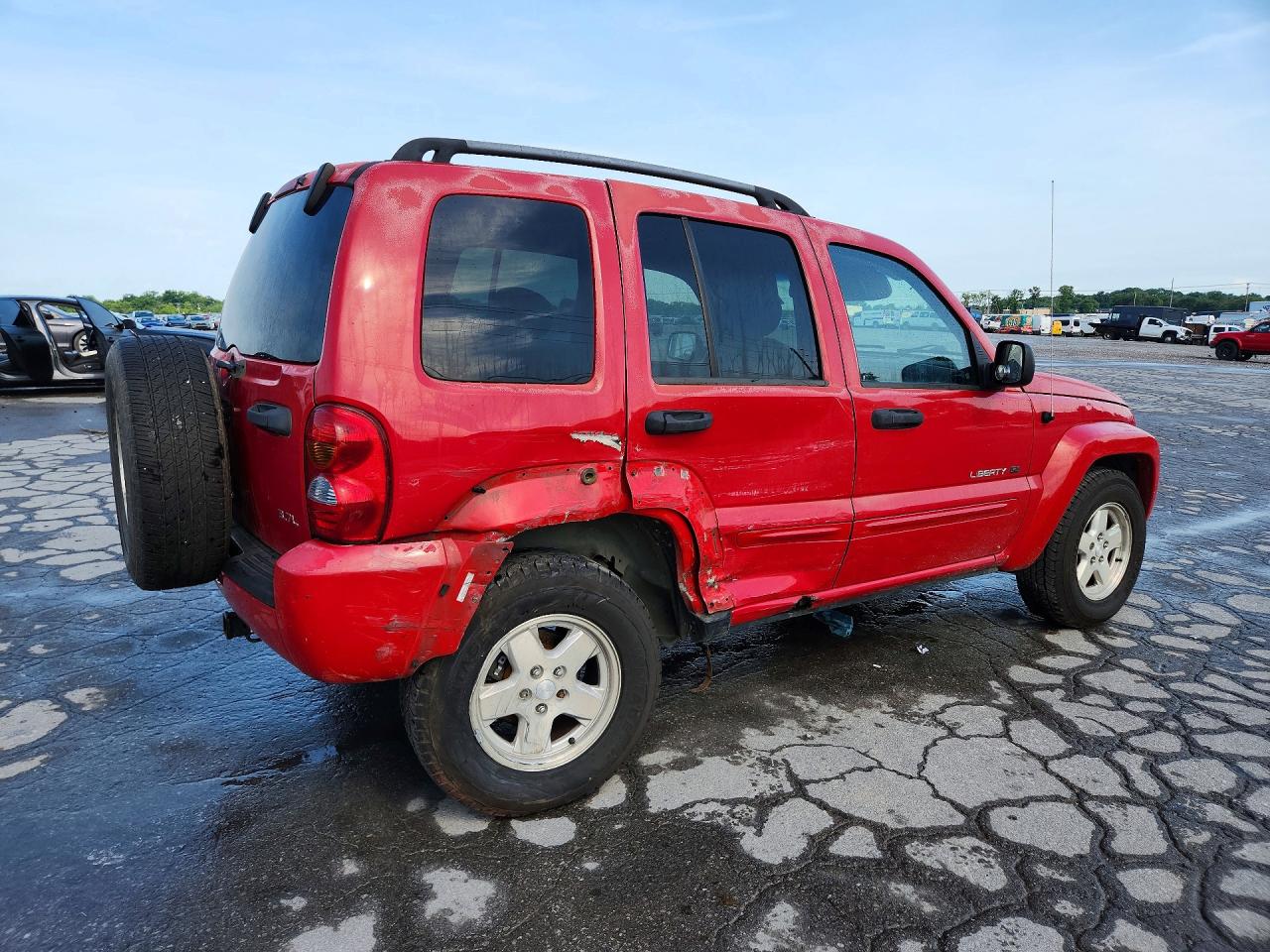 2003 Jeep Liberty Limited Red vin: 1J4GL58K53W516519