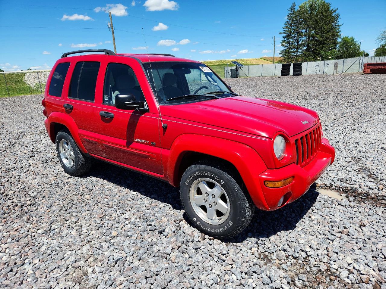 2003 Jeep Liberty Limited Red vin: 1J4GL58K53W563307