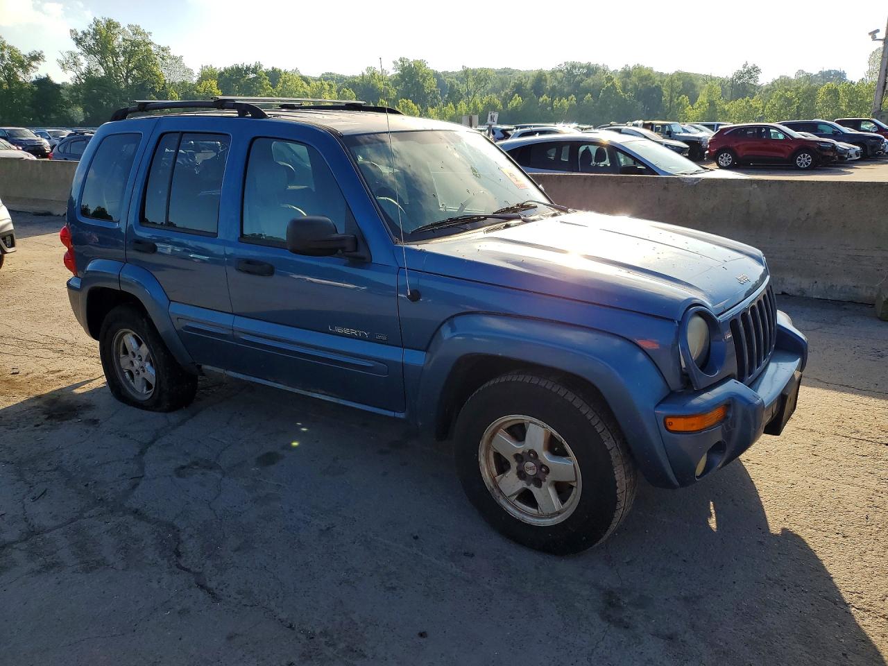 2003 Jeep Liberty Limited Blue vin: 1J4GL58K53W638488